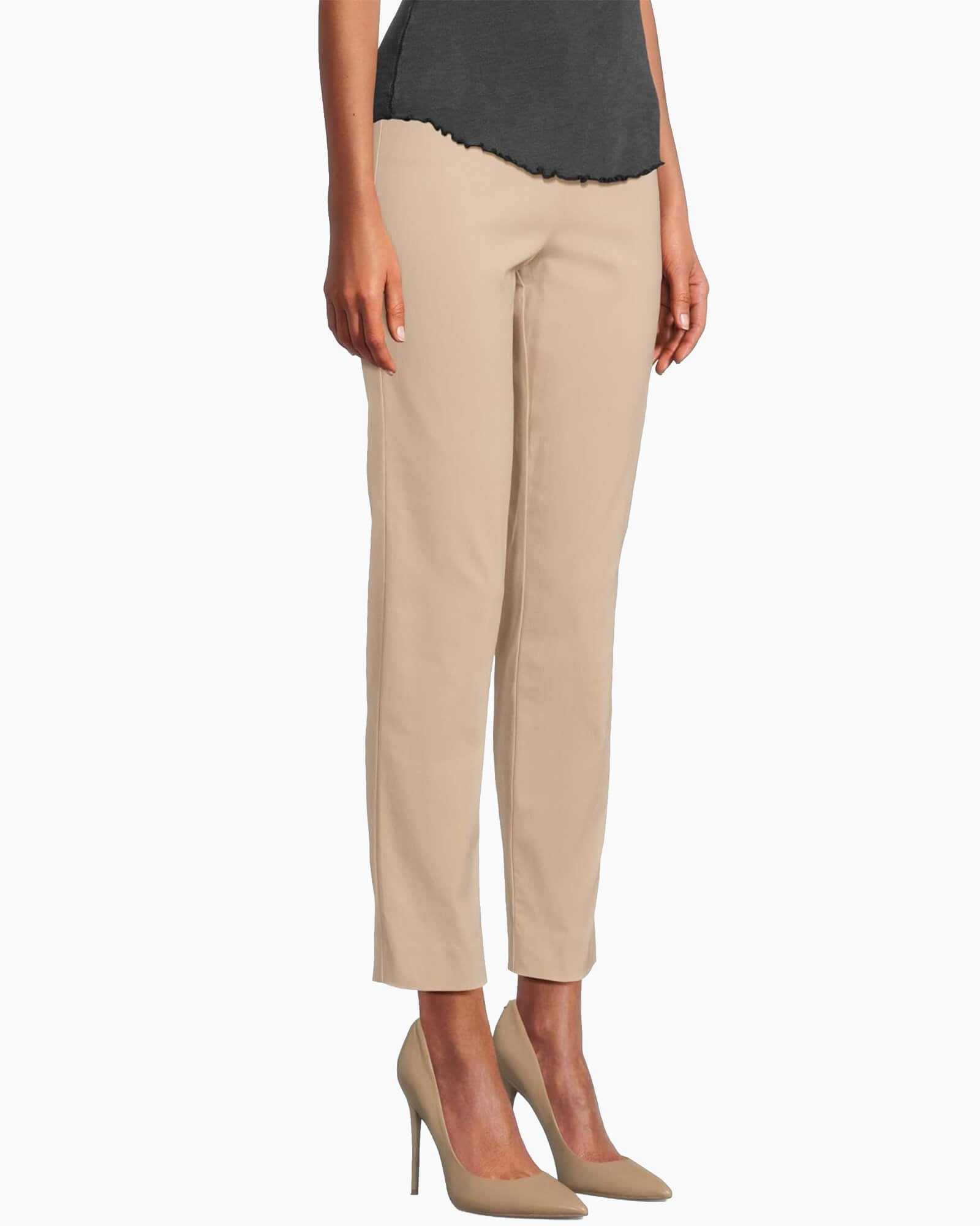 Krazy Larry Pull-On Ankle Pant Stone