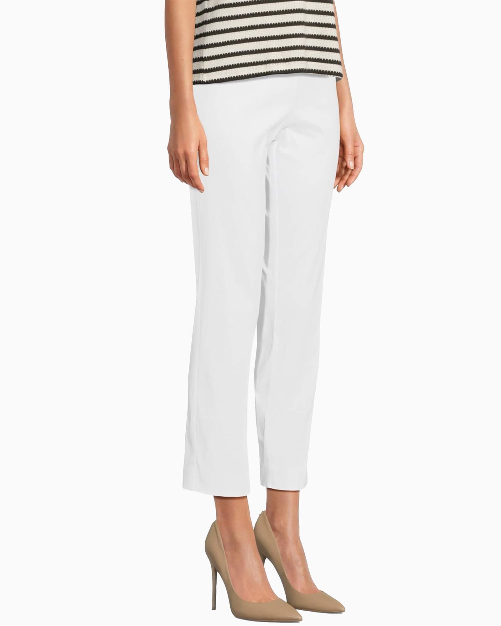 Krazy Larry Pull-On Ankle Pant White