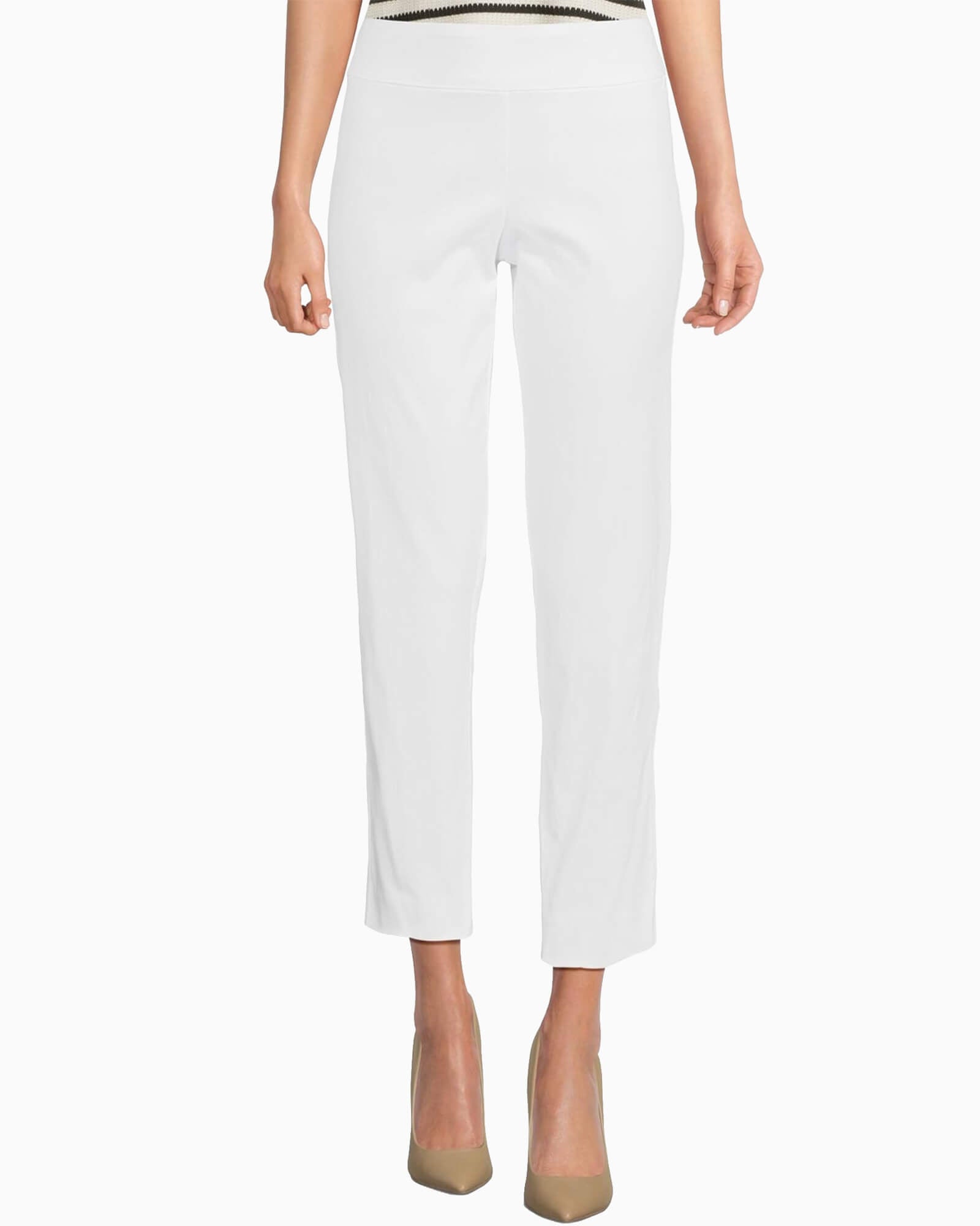 Krazy Larry Pull-On Ankle Pant White