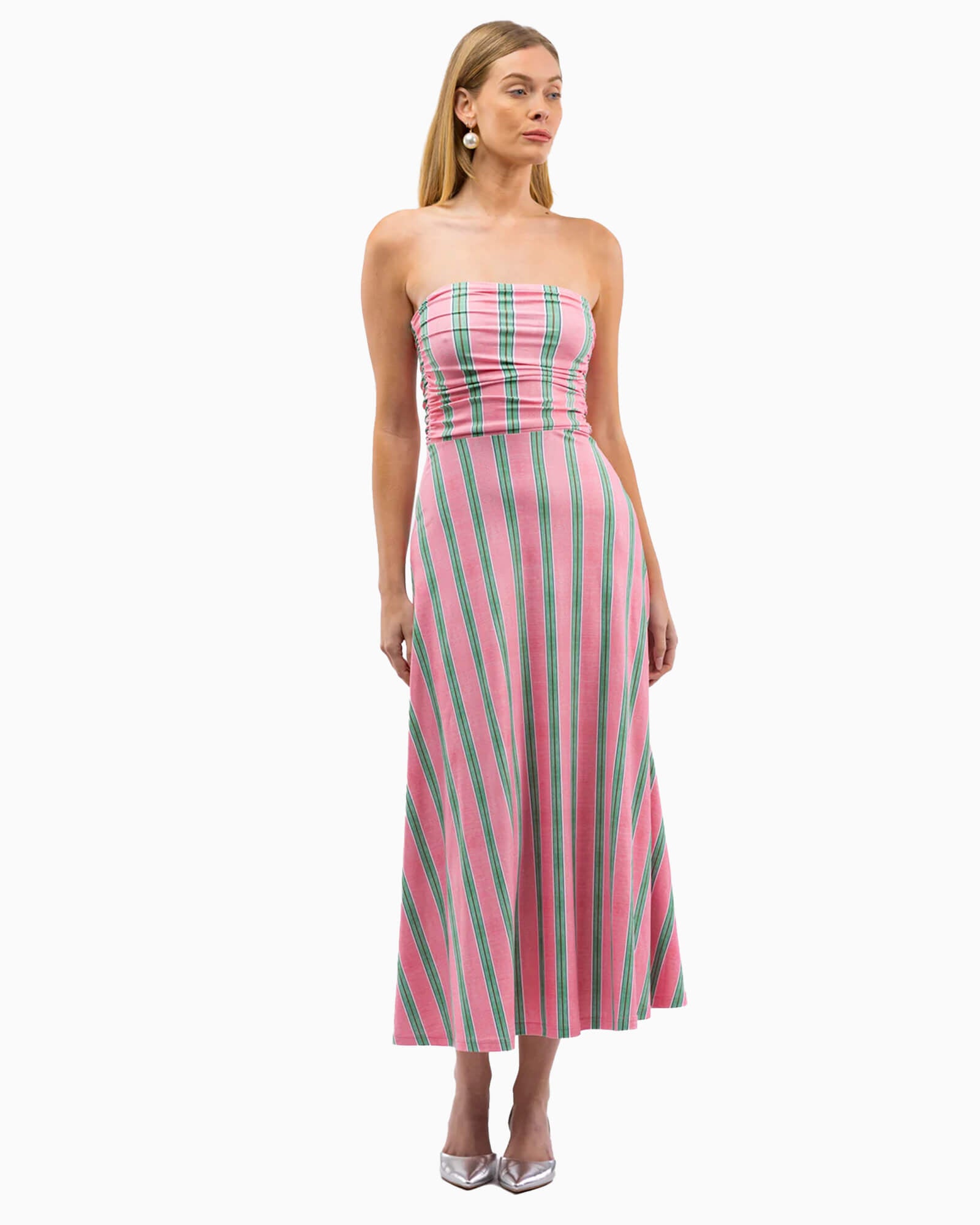 The Gloria Dress Garden Party Stripe