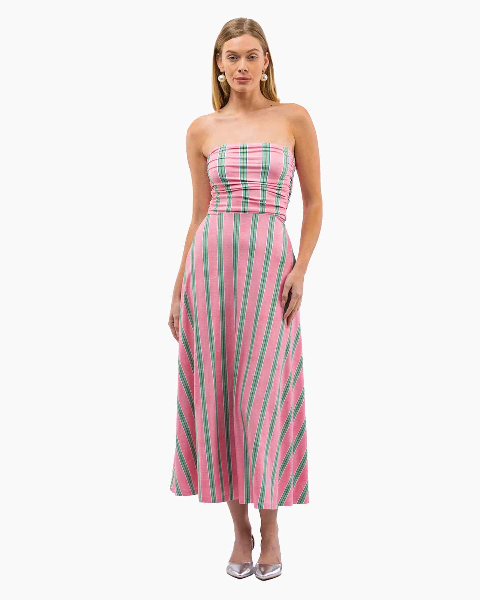 The Gloria Dress Garden Party Stripe