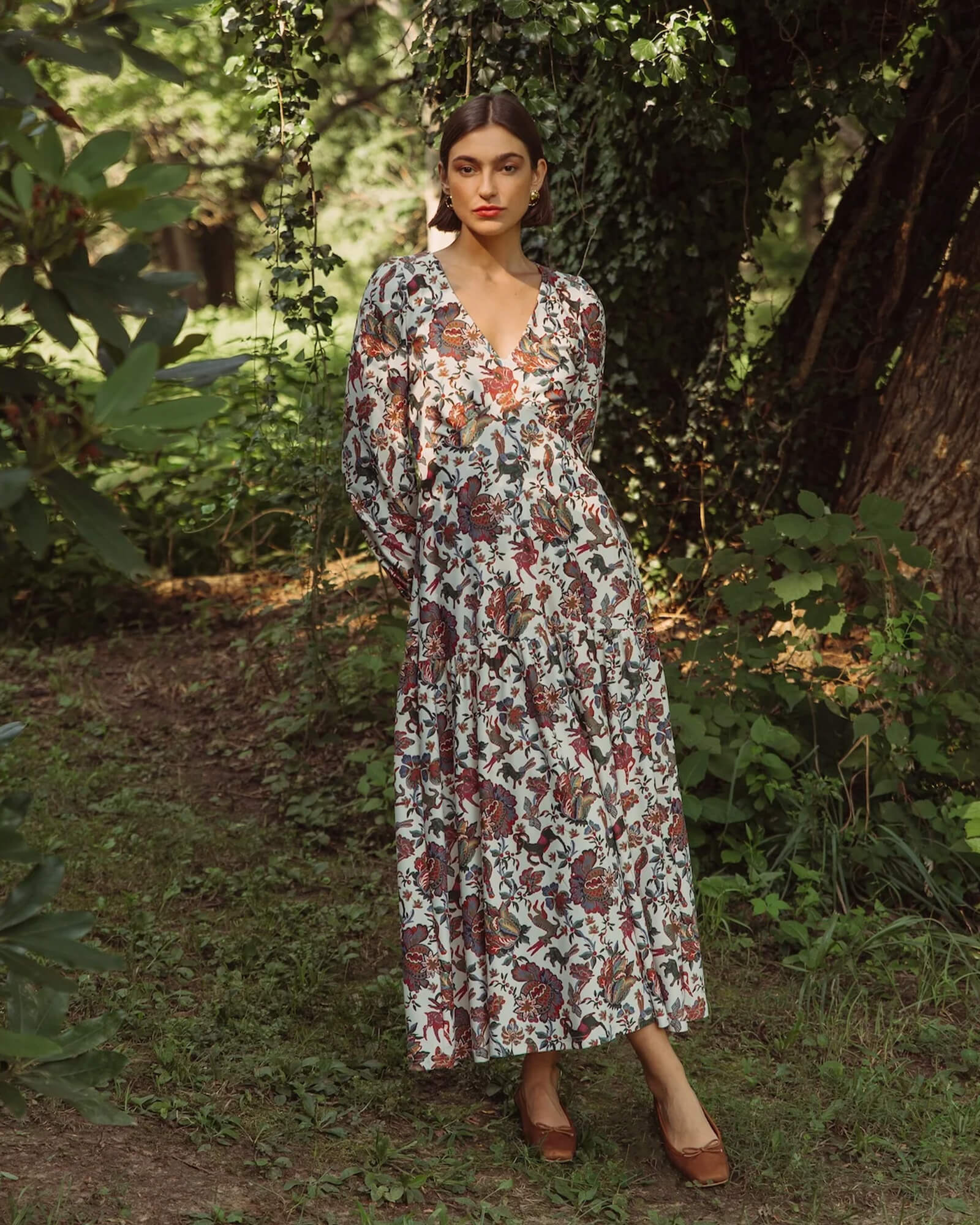 The LA Dress Woodland Flora