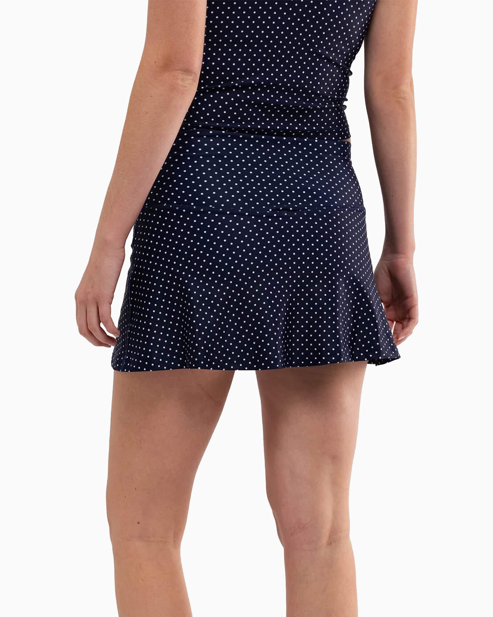 Anne Skort Navy Dot