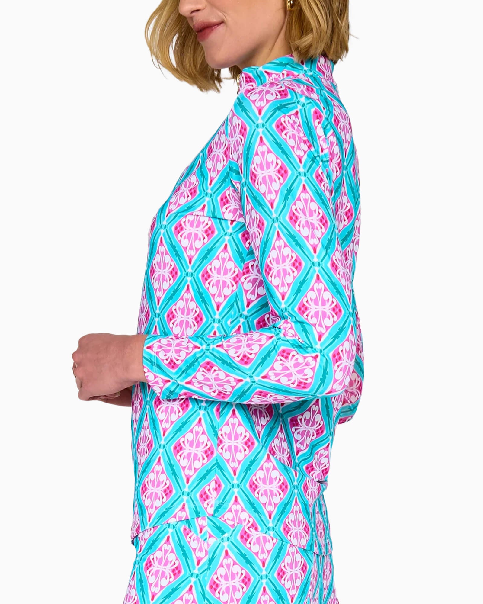 Women's Long Sleeve Performance Top Turquoise Arbor