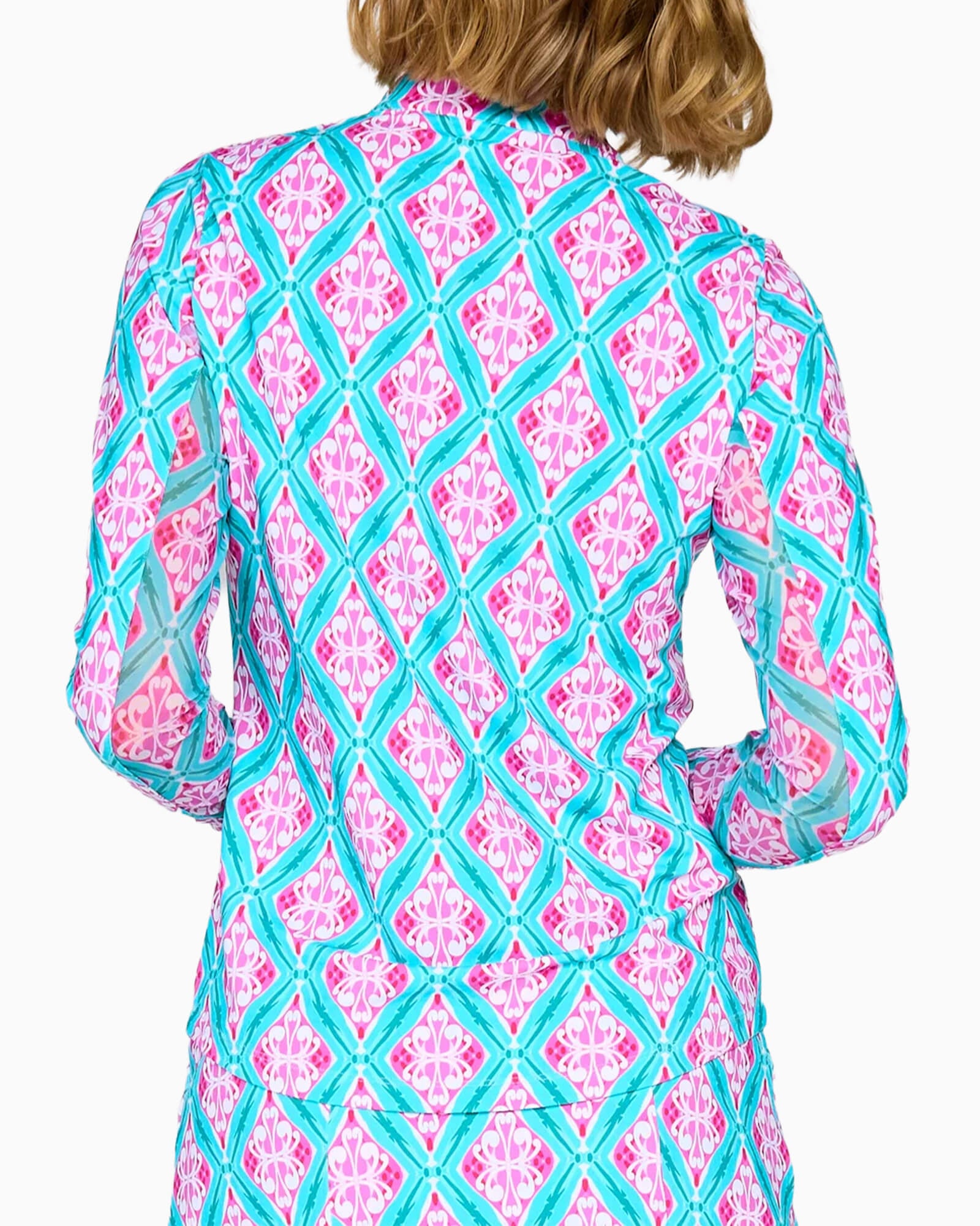 Women's Long Sleeve Performance Top Turquoise Arbor