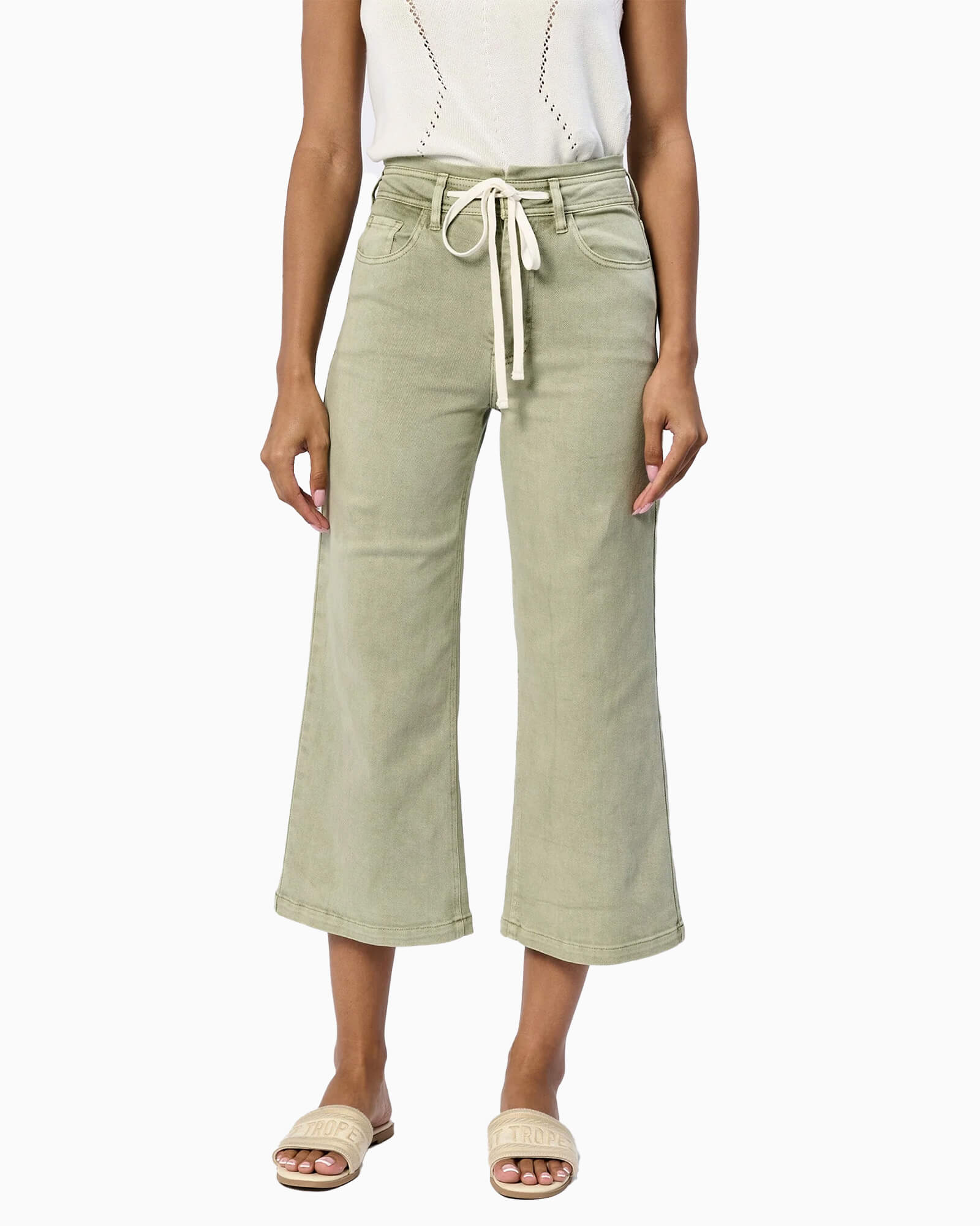 Audrey Wide Leg Jean Sage