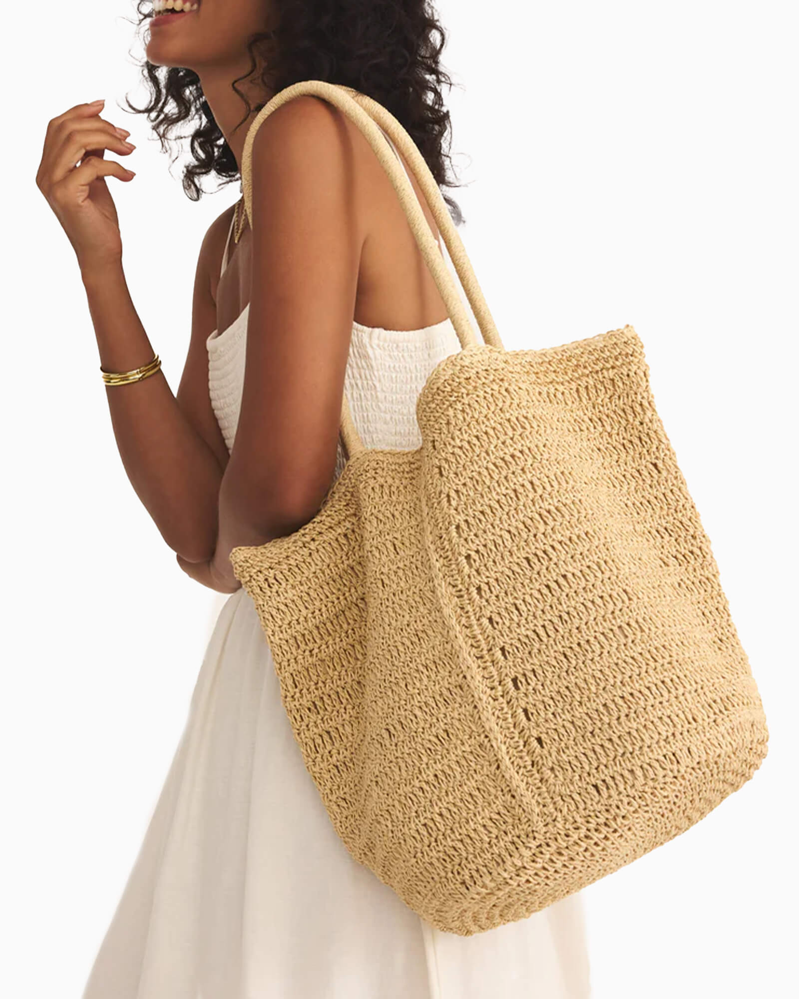 Las Lomas Straw Bag Natural
