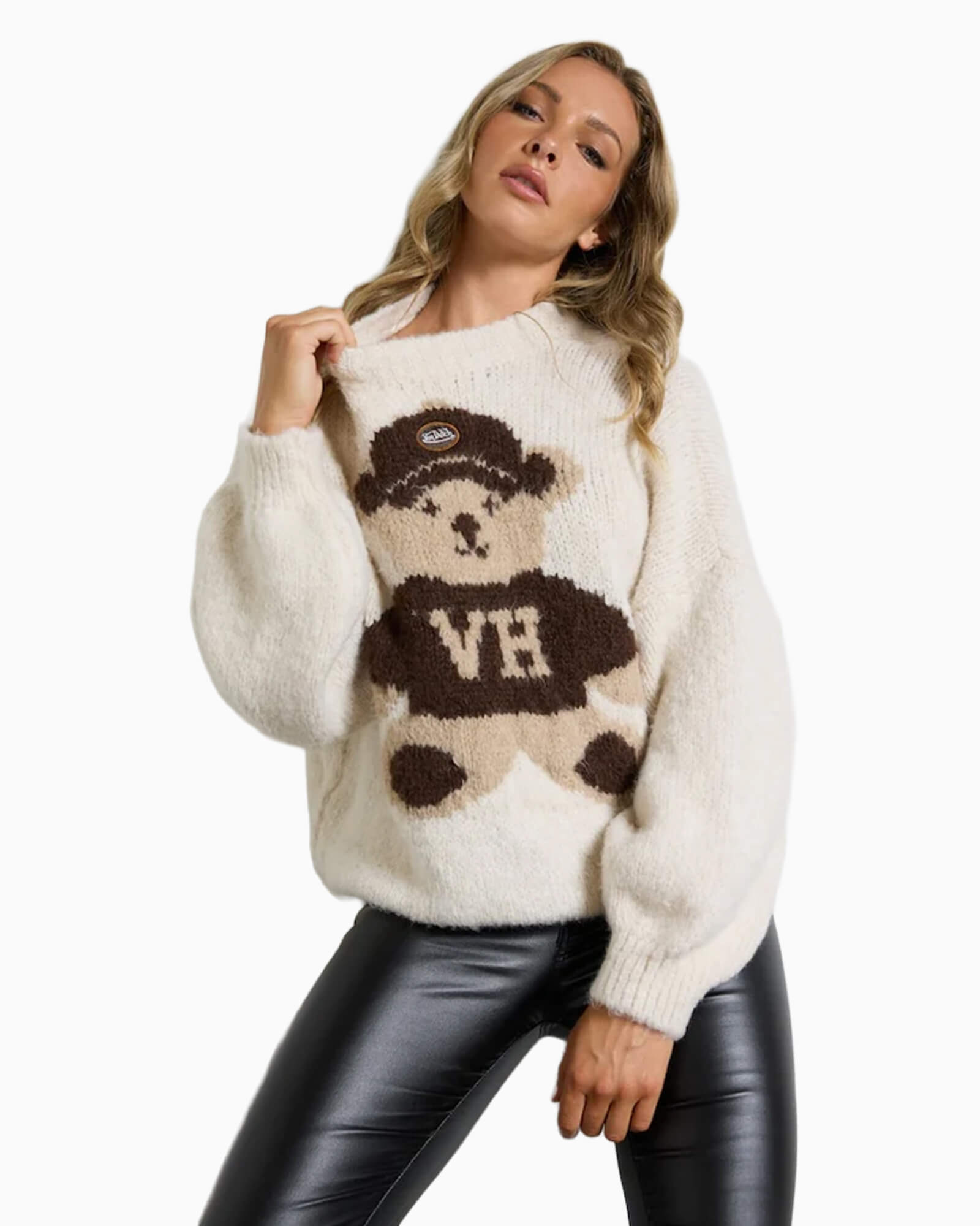 Von Dutch Bear Jacquard Sweater