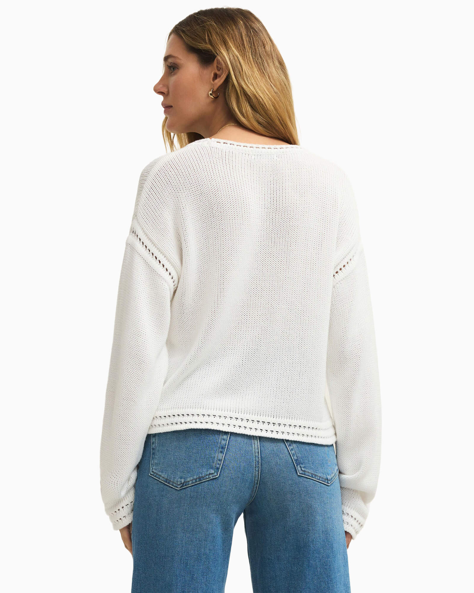 Bellami Crochet Sweater - Purple Poppy