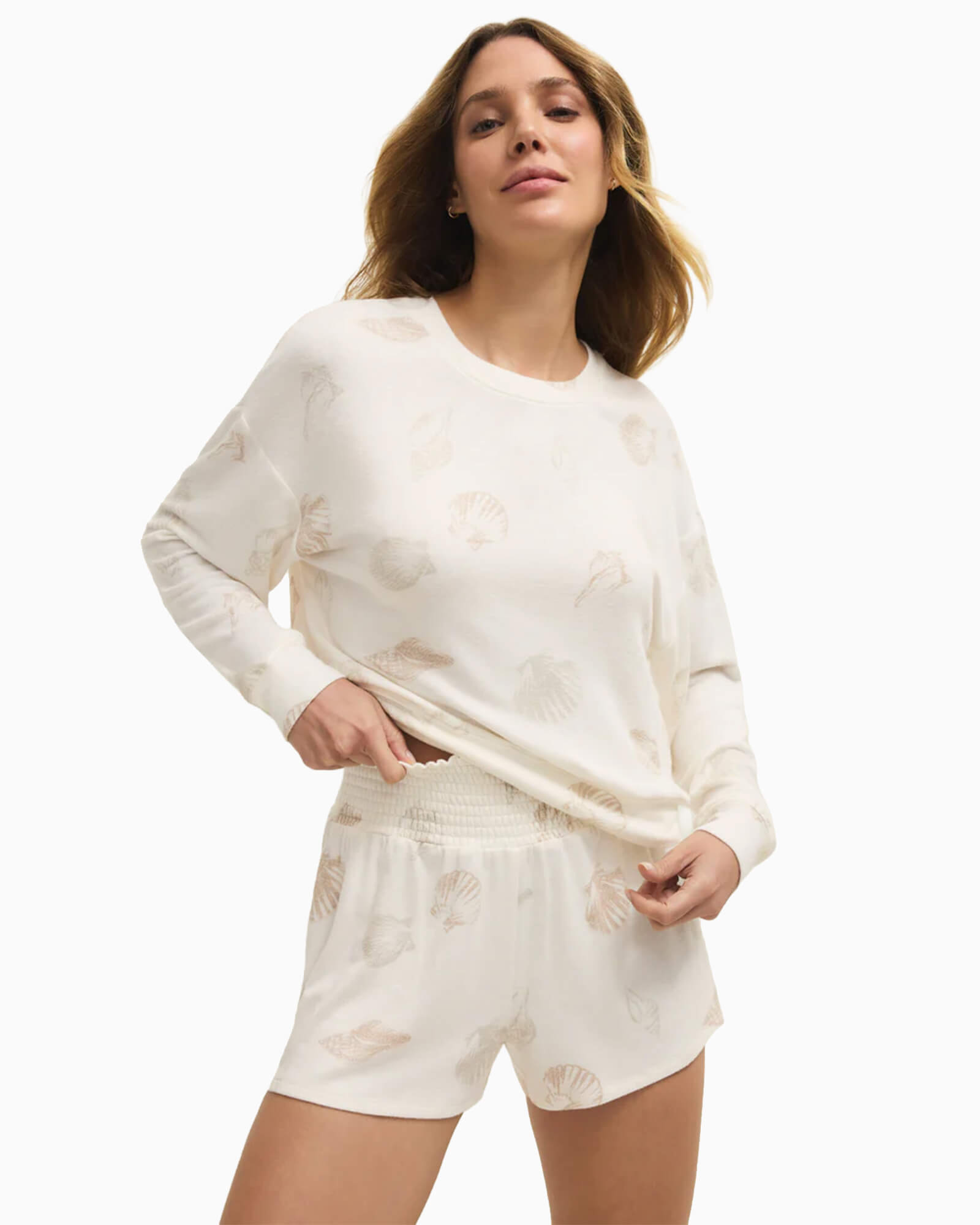 Bisous Shell Long Sleeve Top