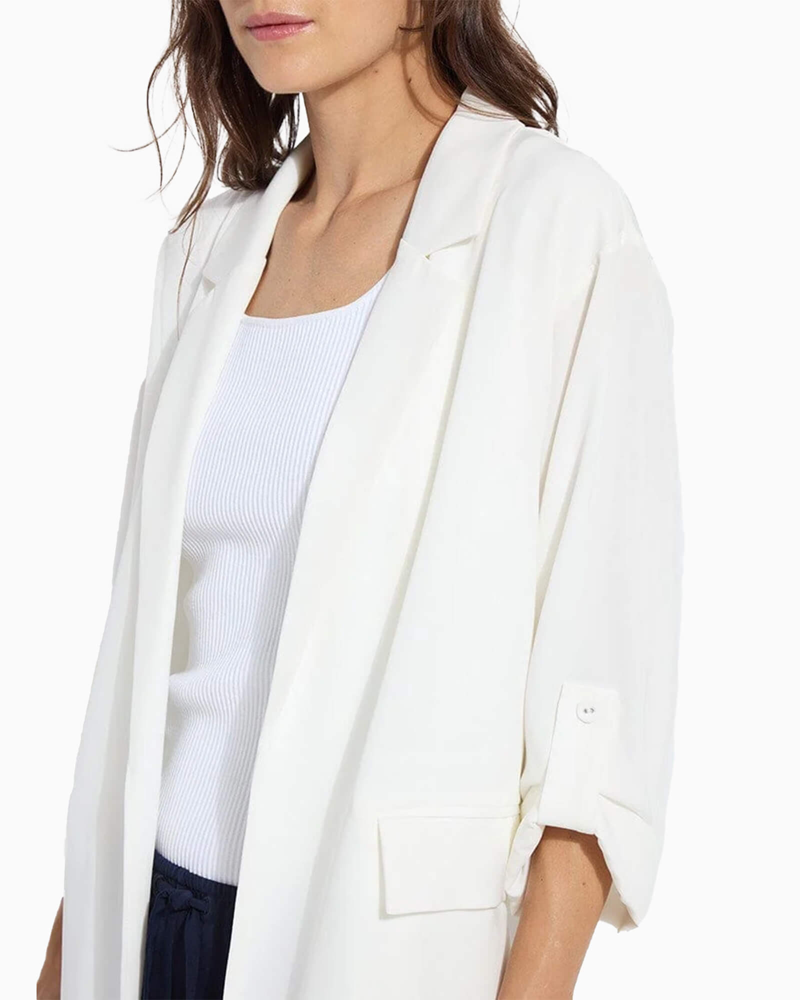Genevieve Relaxed Blazer White