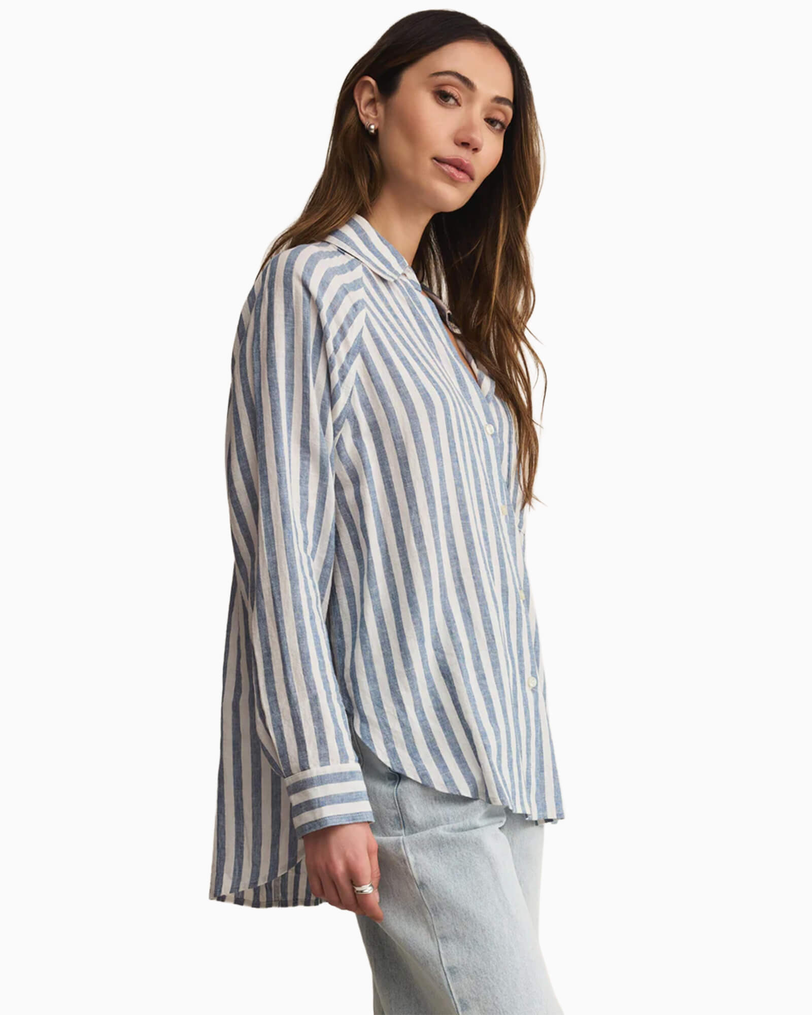 Perfect Linen Striped Top Boathouse