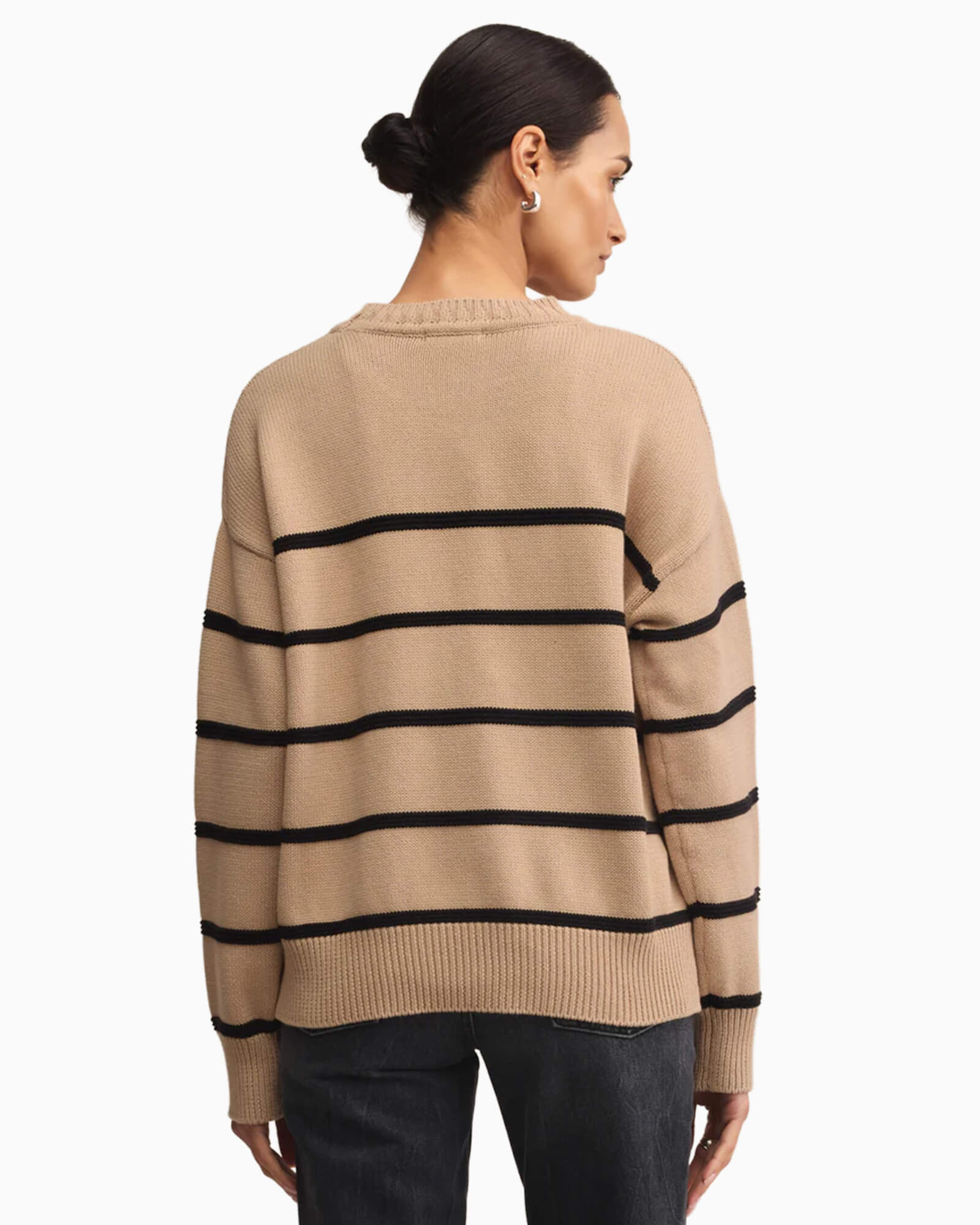 Boyfriend Striped Cotton Sweater