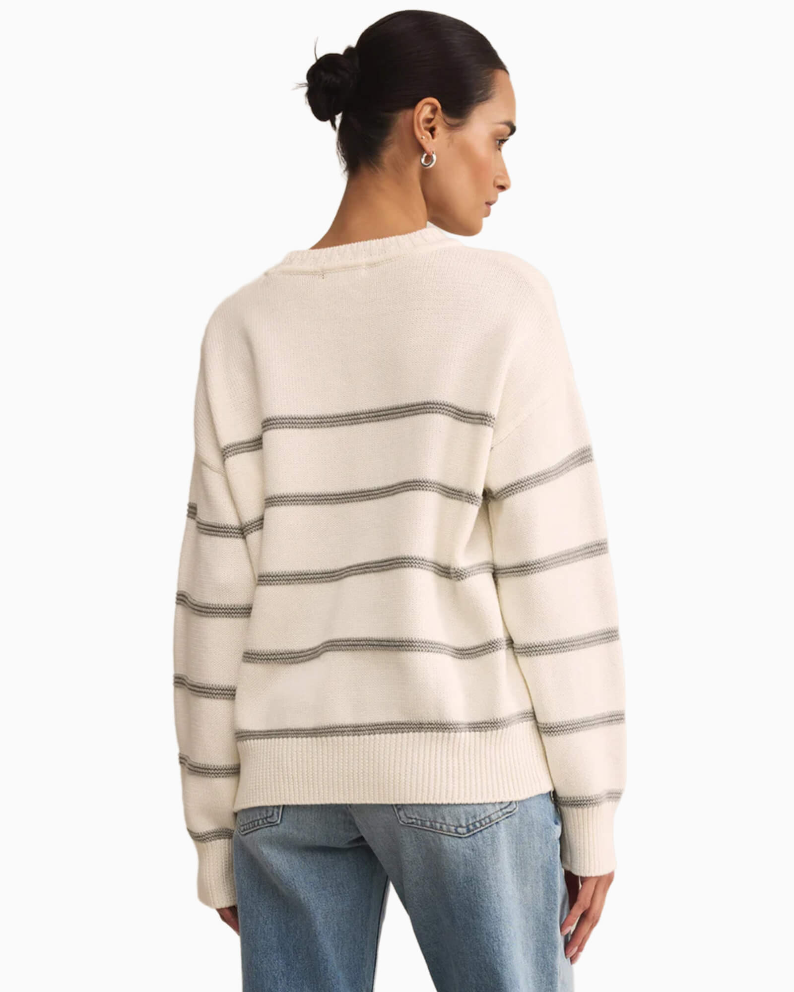 Boyfriend Striped Cotton Sweater