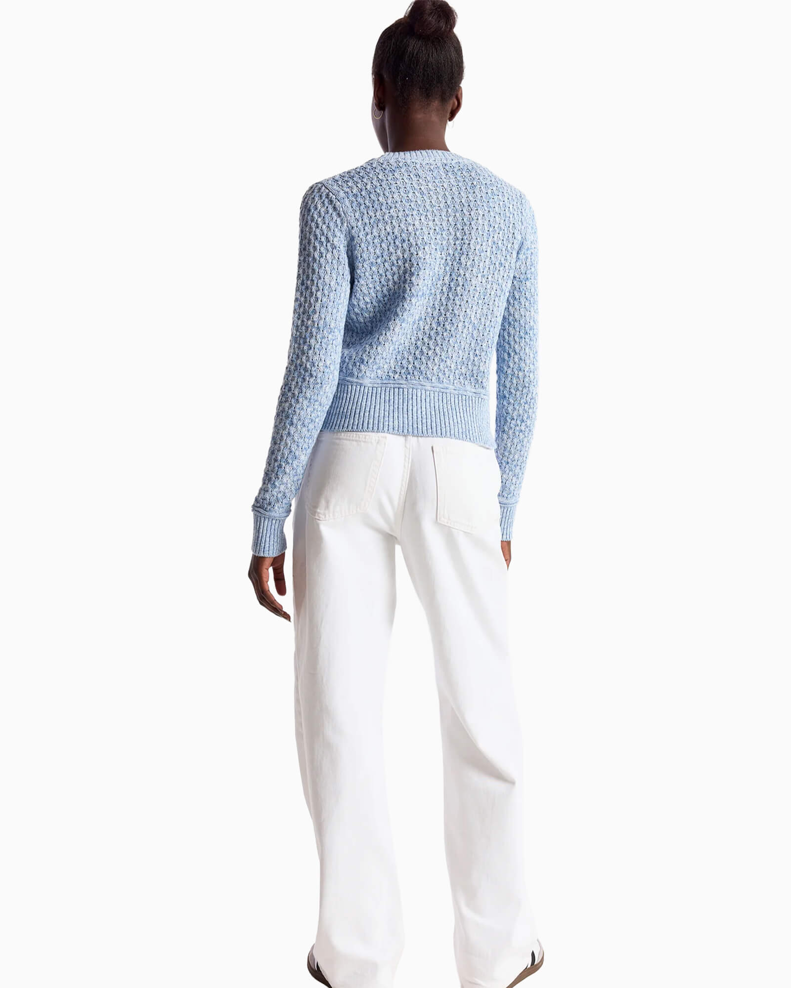 Cable Twist Yarn Crew Neck Sweater