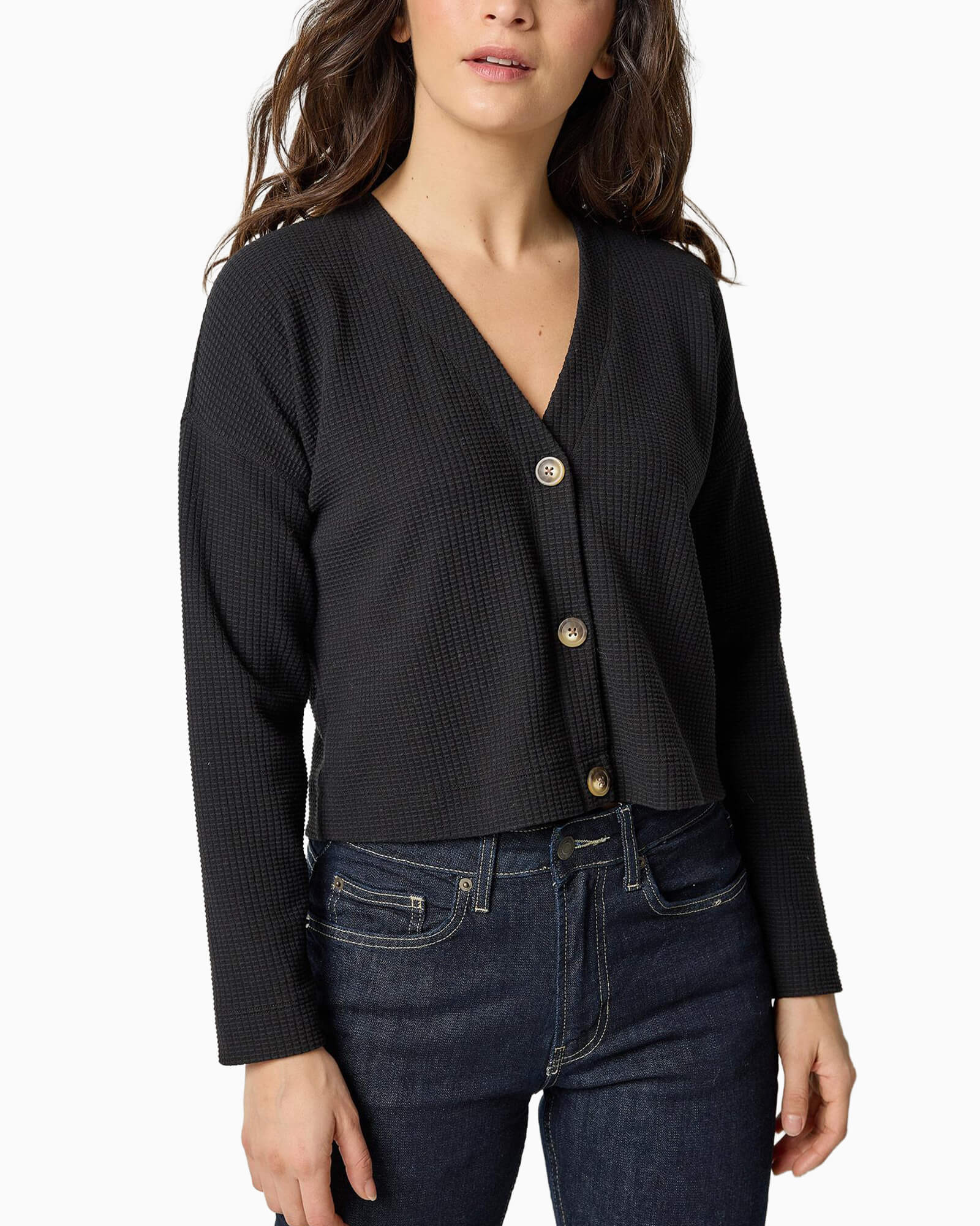 Long Sleeve Cardi Black