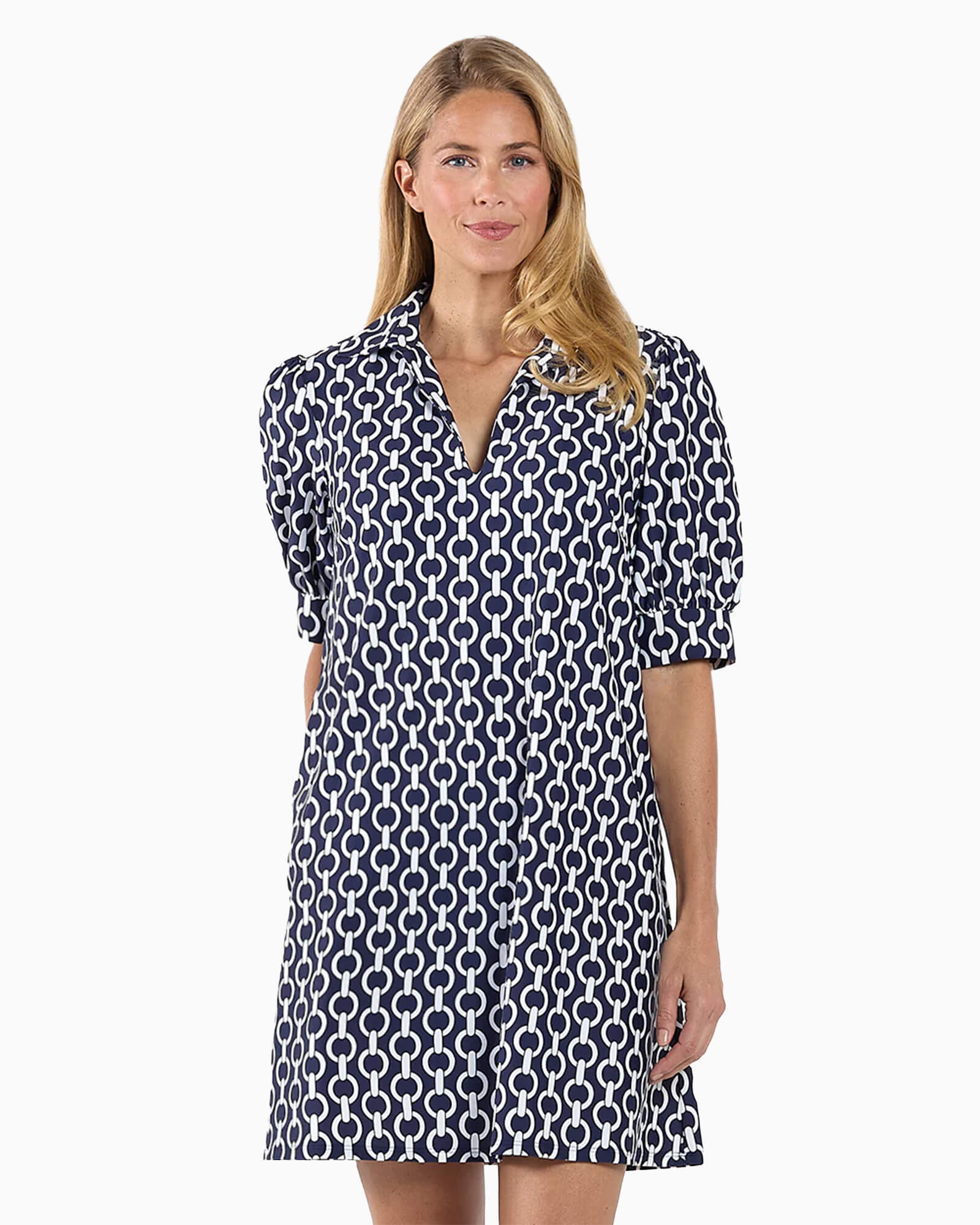 Emerson Dress Navy Chains