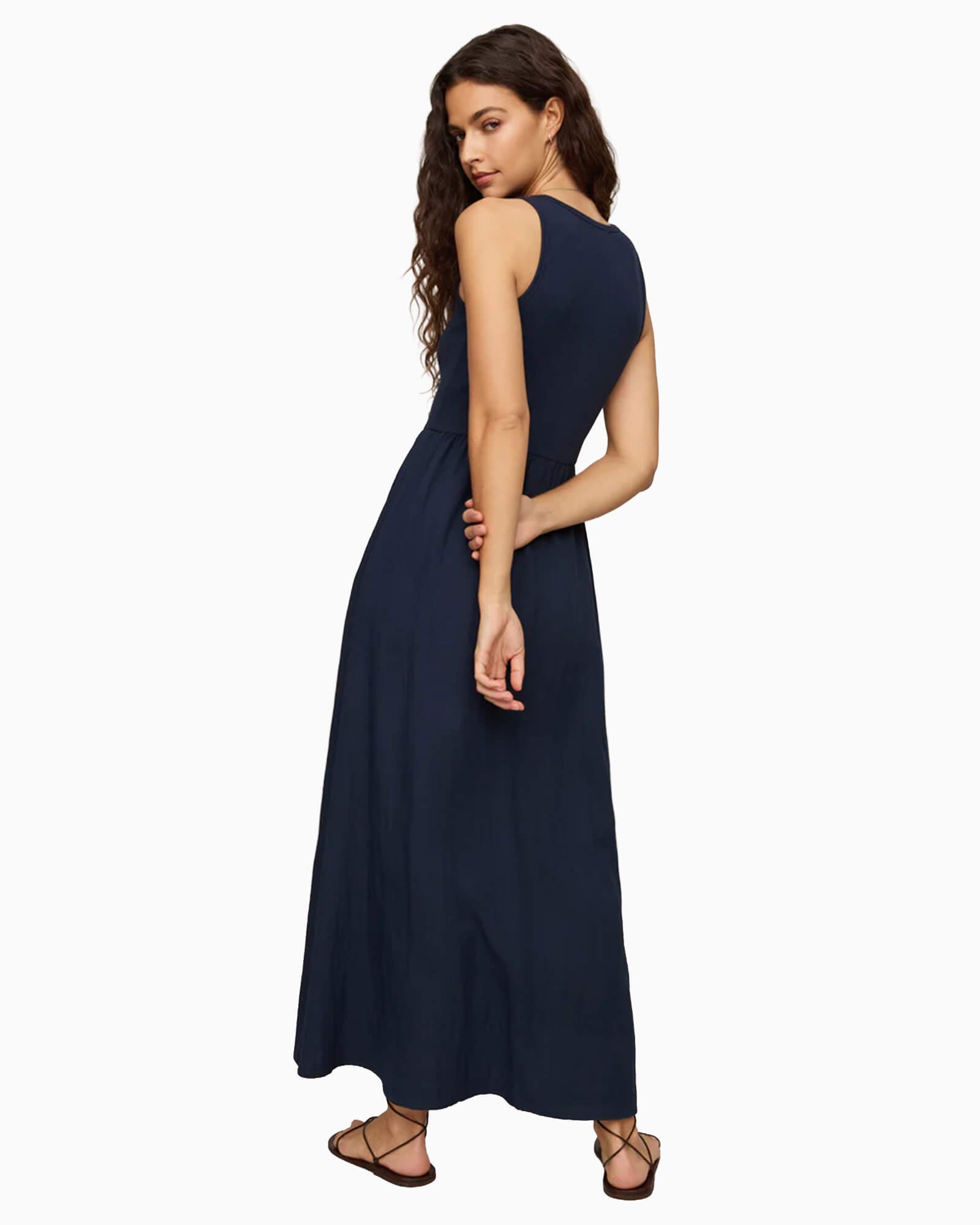 Charlotte Rib Midi Dress - Purple Poppy