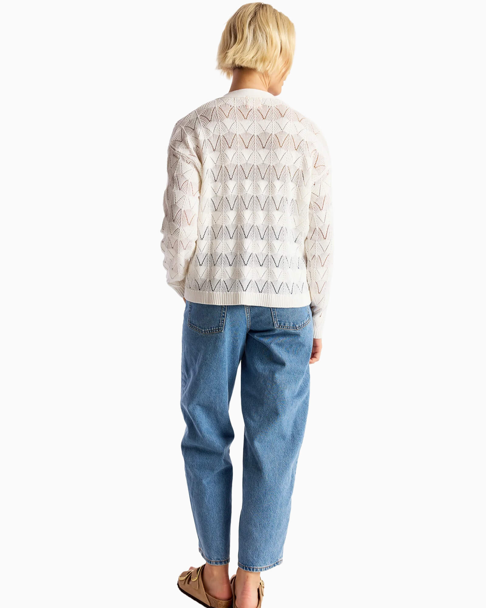 Chevron Stitch Cardigan