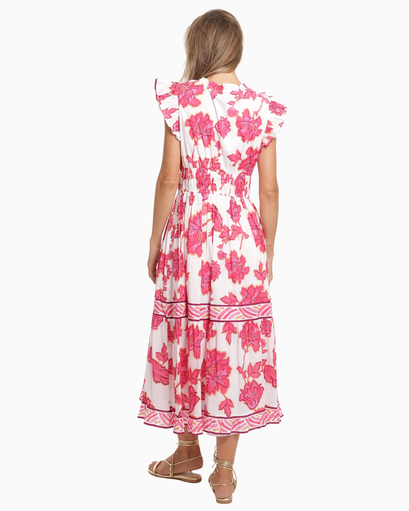 Cora Maxi Dress Pink Lotus - Purple Poppy
