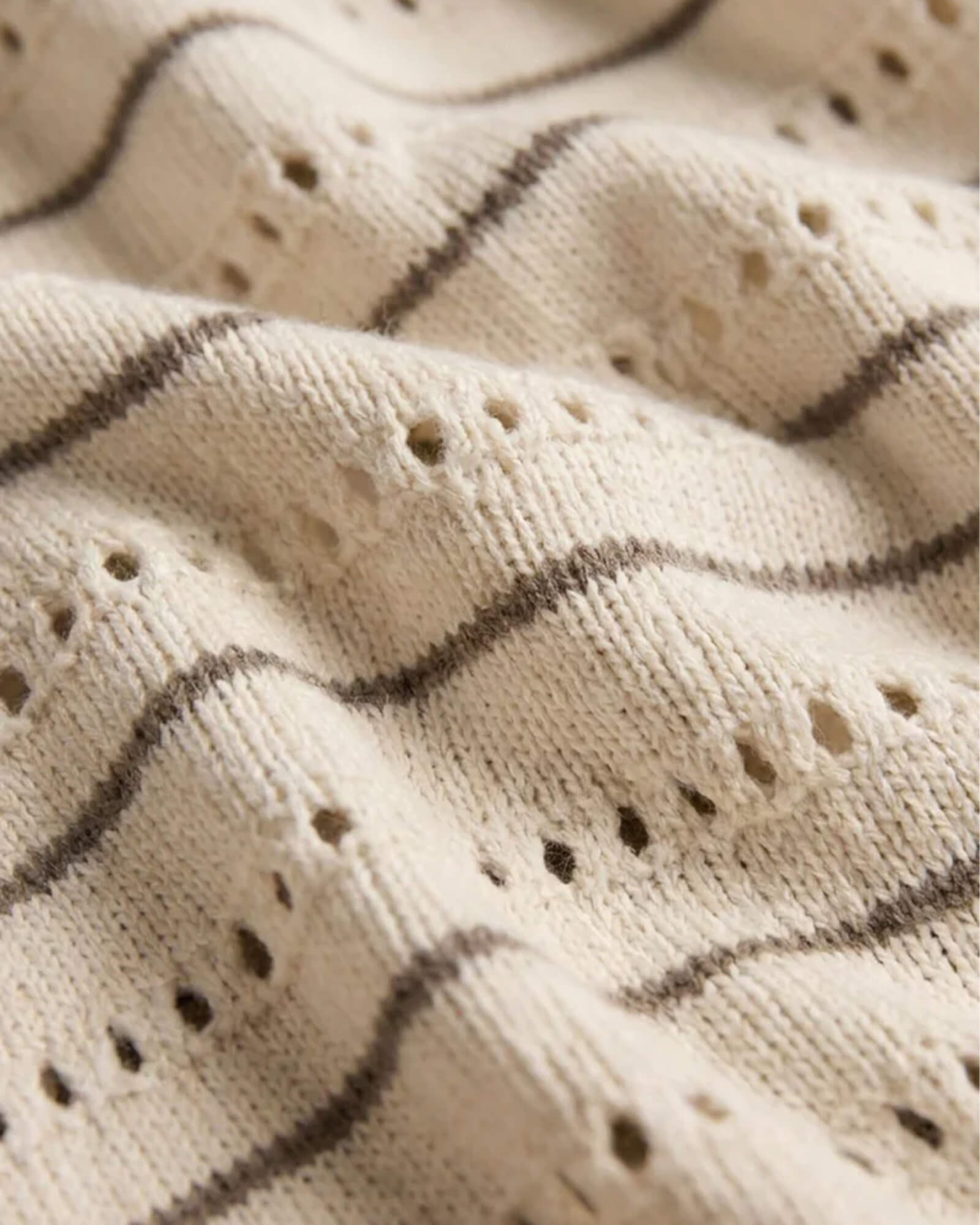 Darby Stripe Pointelle Sweater
