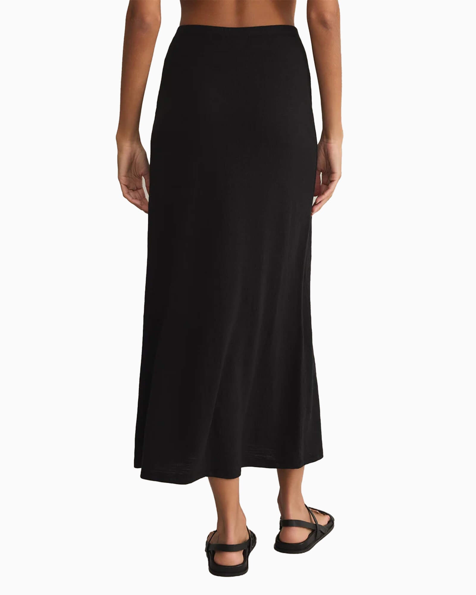 Delavine Textured Midi Skirt