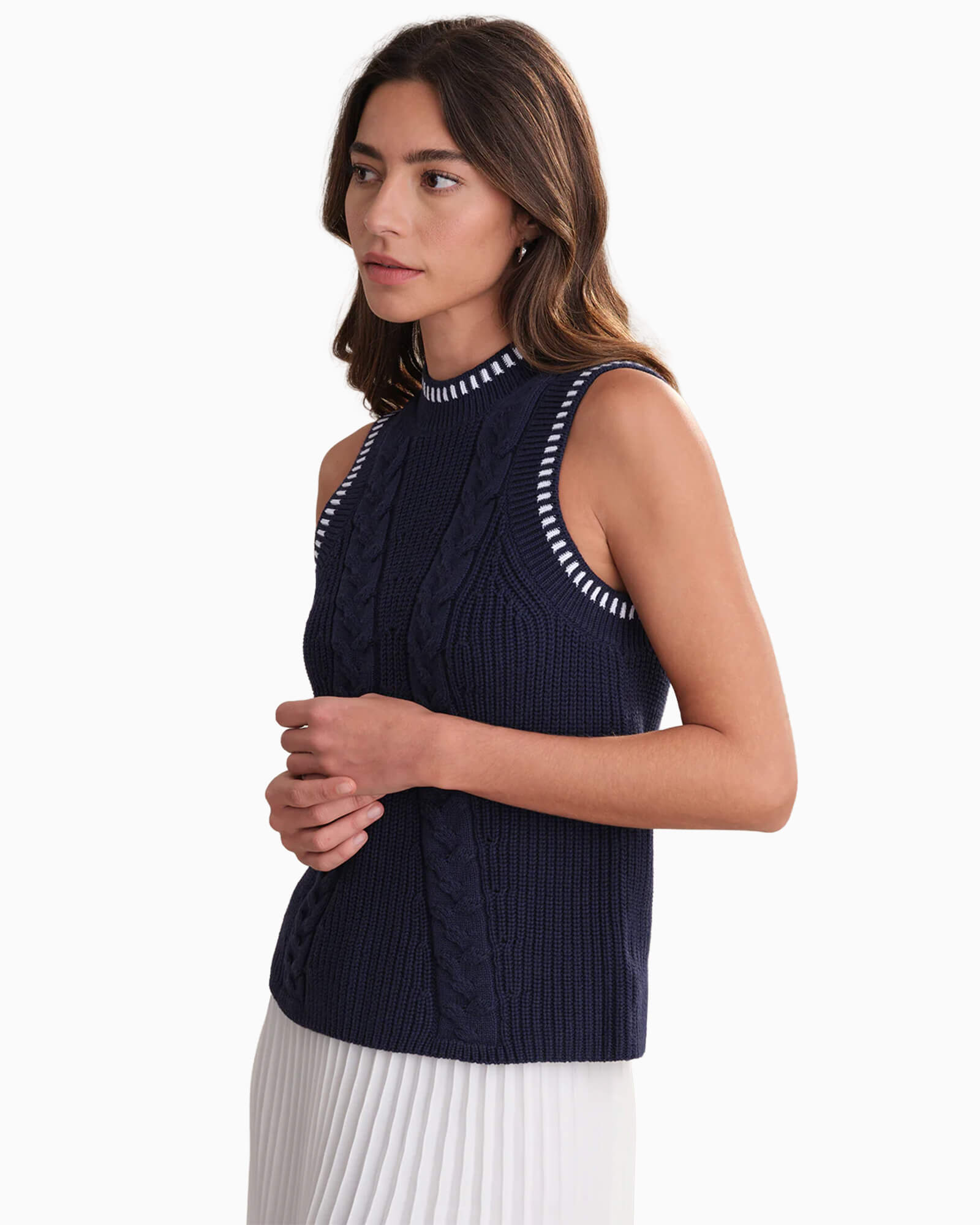 Demi Contrast Tipping Cable Tank