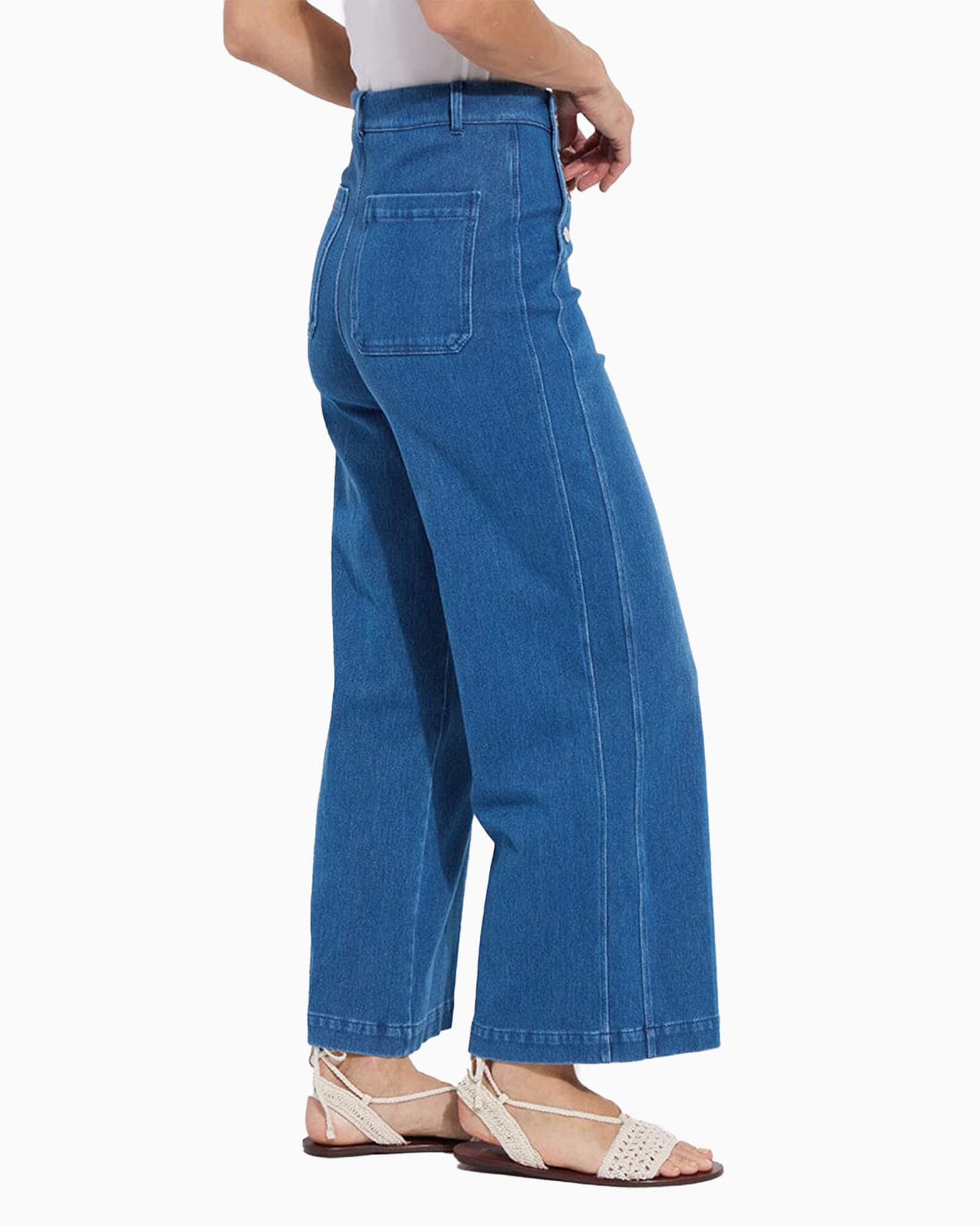 Mallory Sailor High Waist Wide Leg Denim