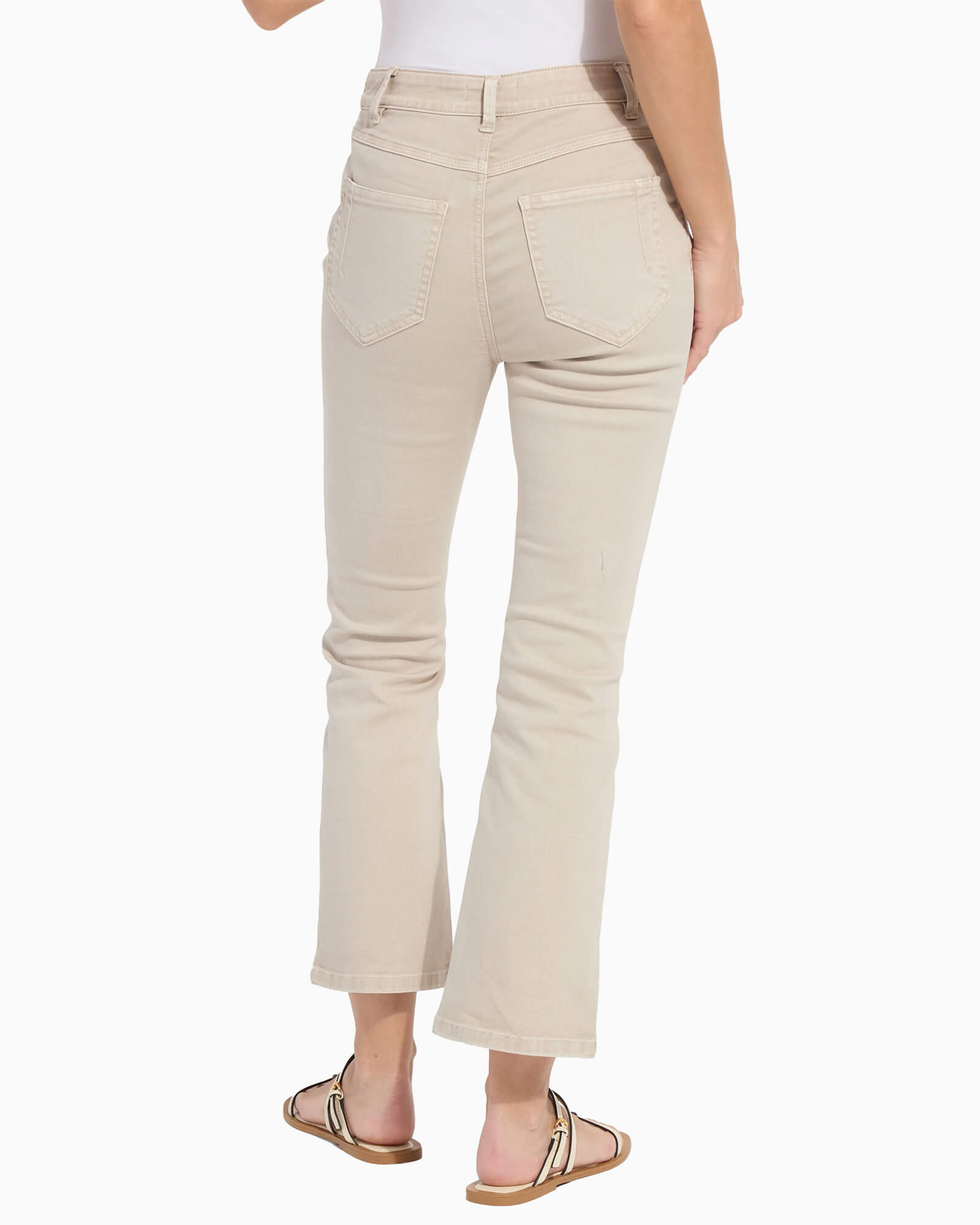 Ankle Estelle Everyday Flare Denim Crisp Chino