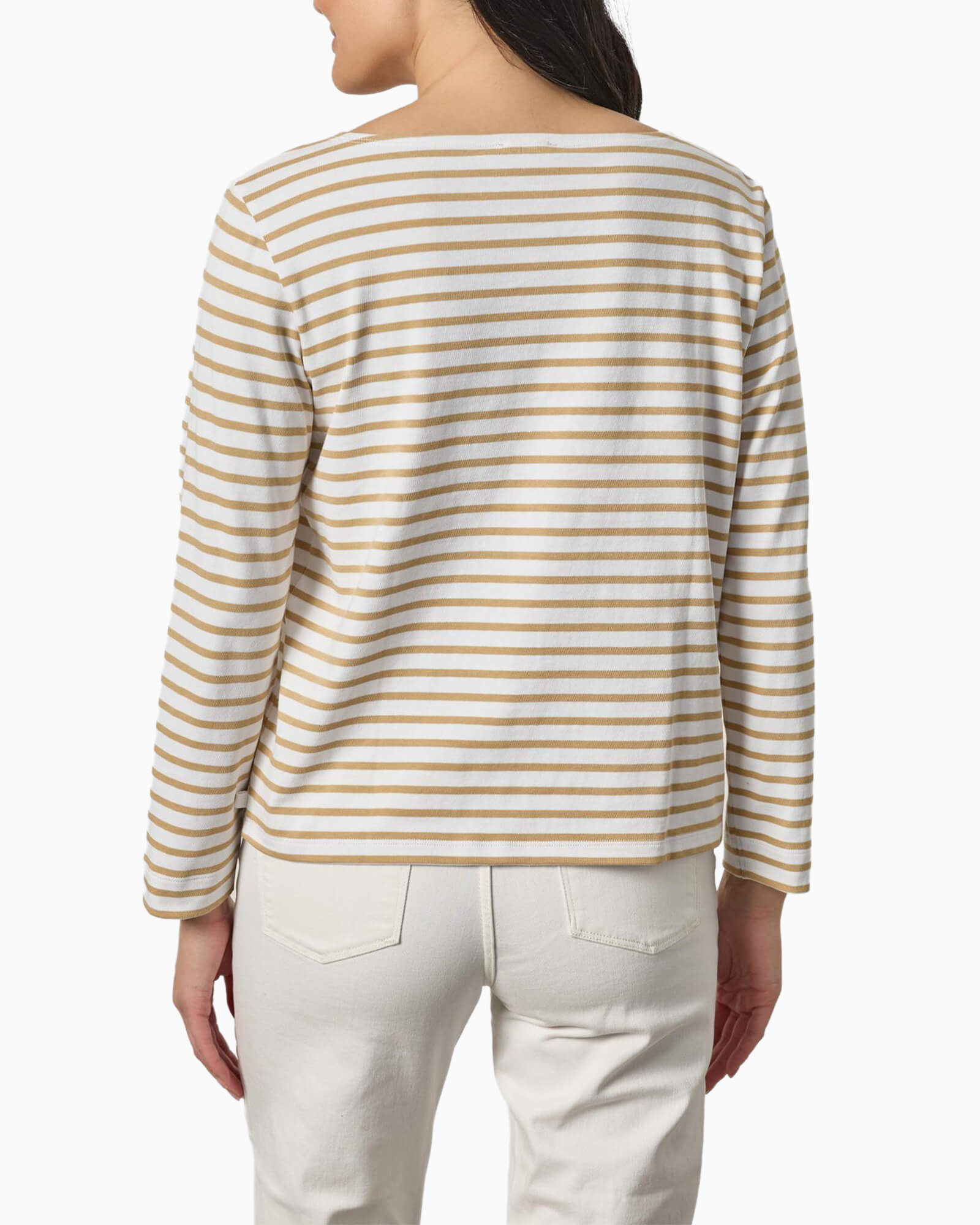 Easy Boatneck Burlap Stripe