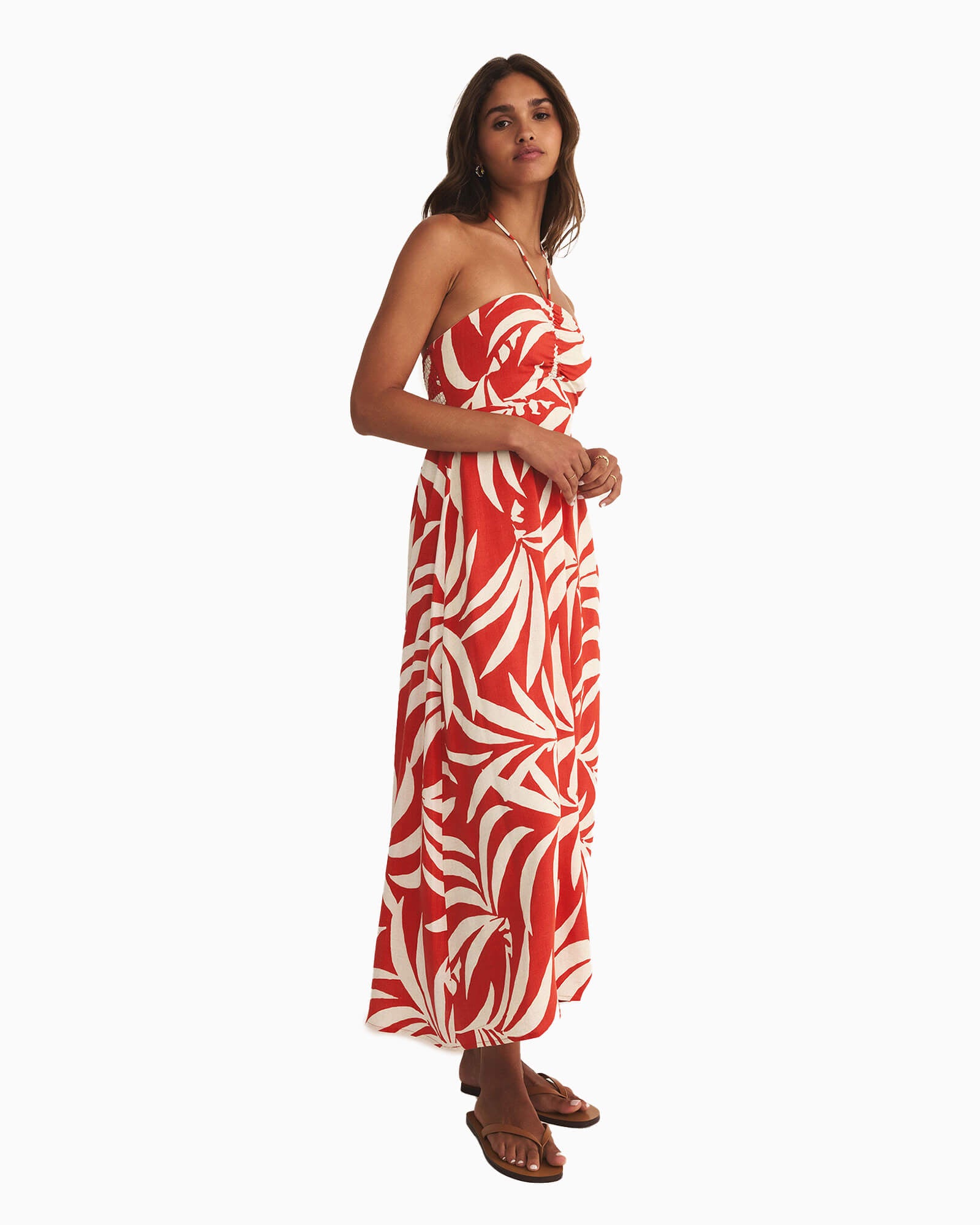 Elodi Vacances Midi Dress Cabana Red
