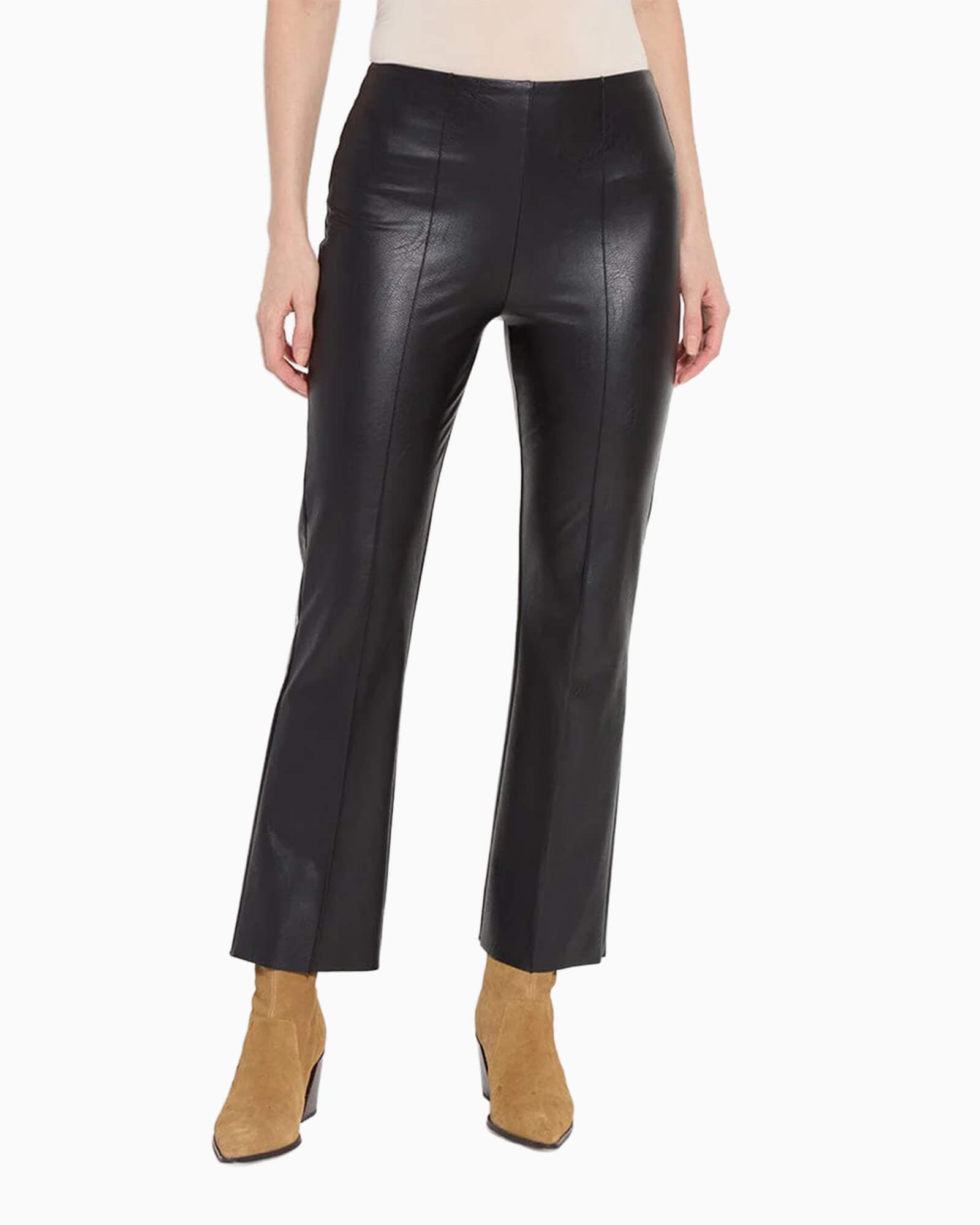 Ankle Elysse Vegan Leather Pant Black