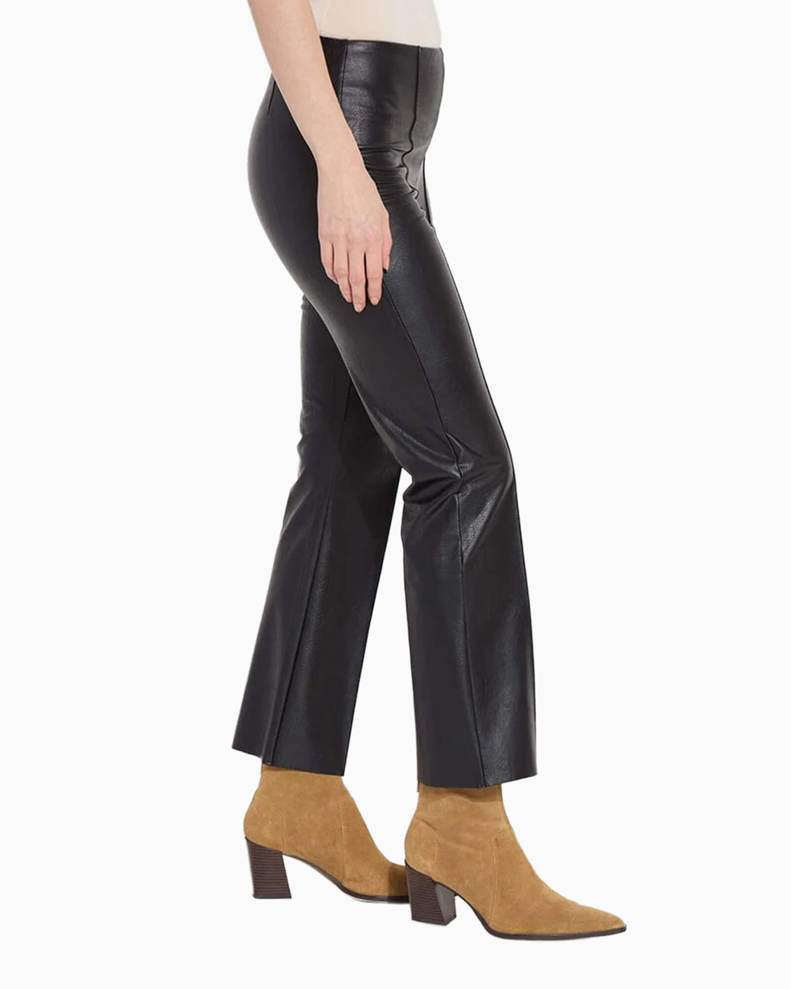 Ankle Elysse Vegan Leather Pant Black