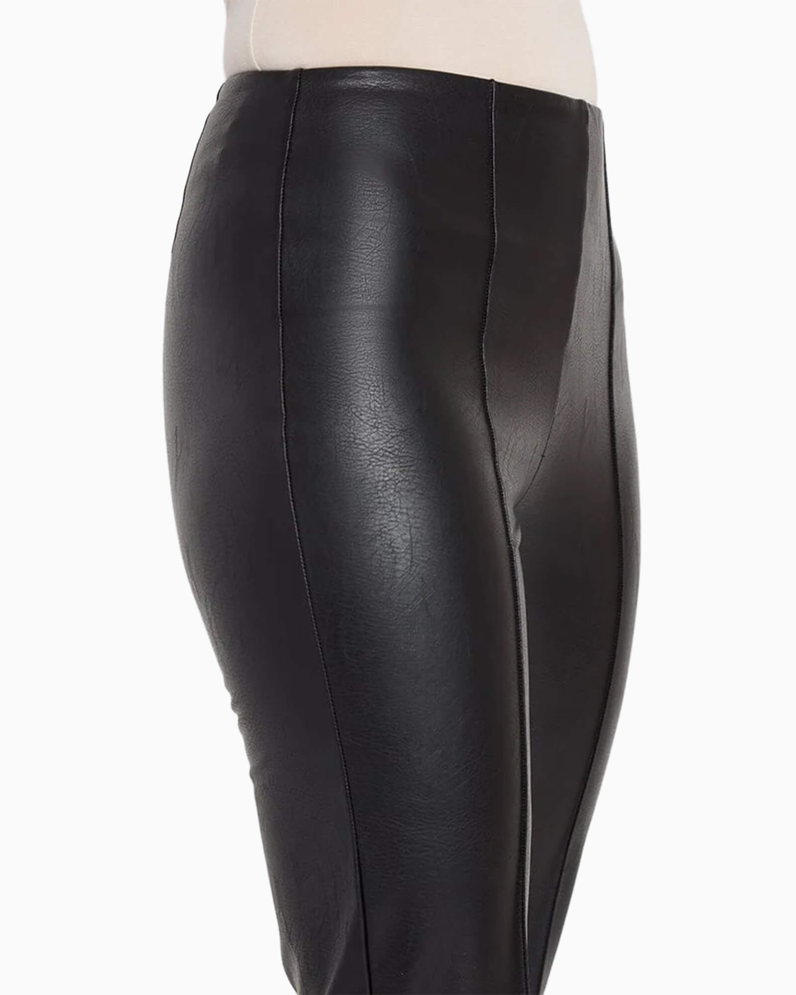 Ankle Elysse Vegan Leather Pant Black