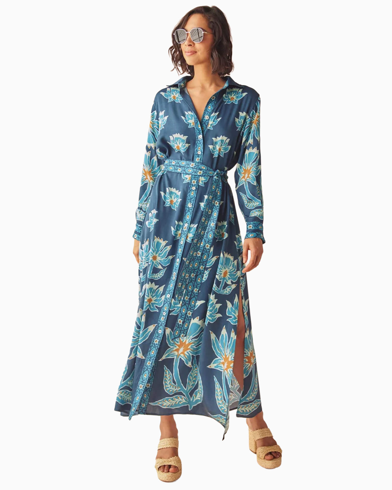 Emma Shirt Dress Adya Baltic - Purple Poppy