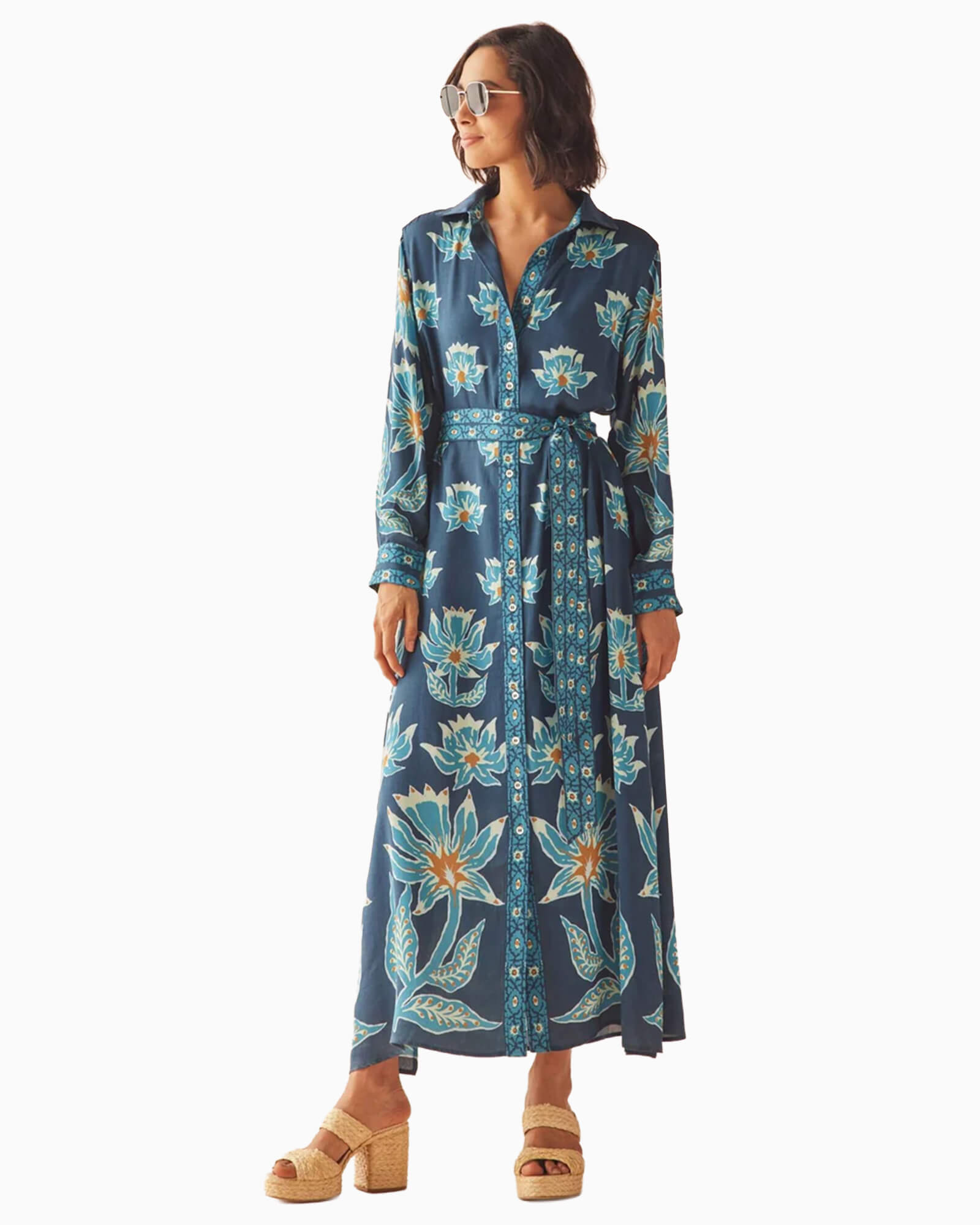 Emma Shirt Dress Adya Baltic - Purple Poppy