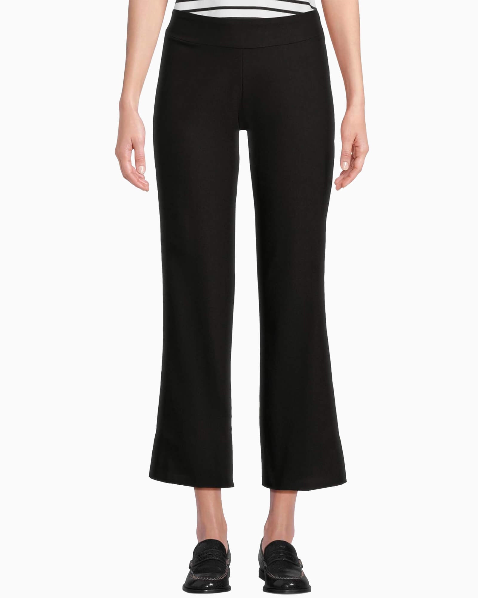 Krazy Larry Pull-On Wide Ankle Pant Black