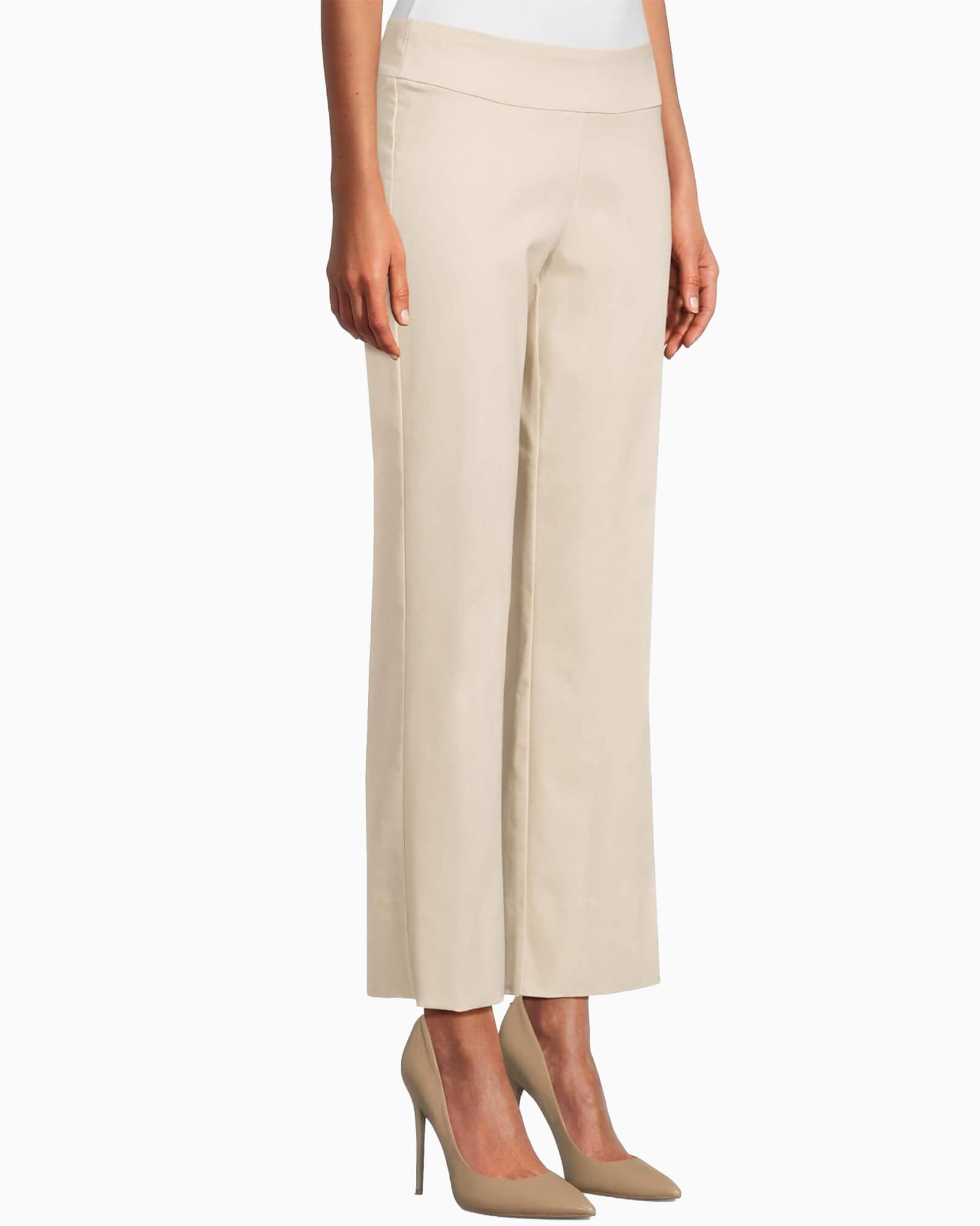 Krazy Larry Pull-On Wide Ankle Pant Stone