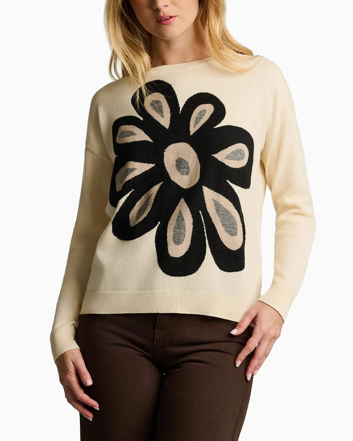 Flower Power Cotton Sweater