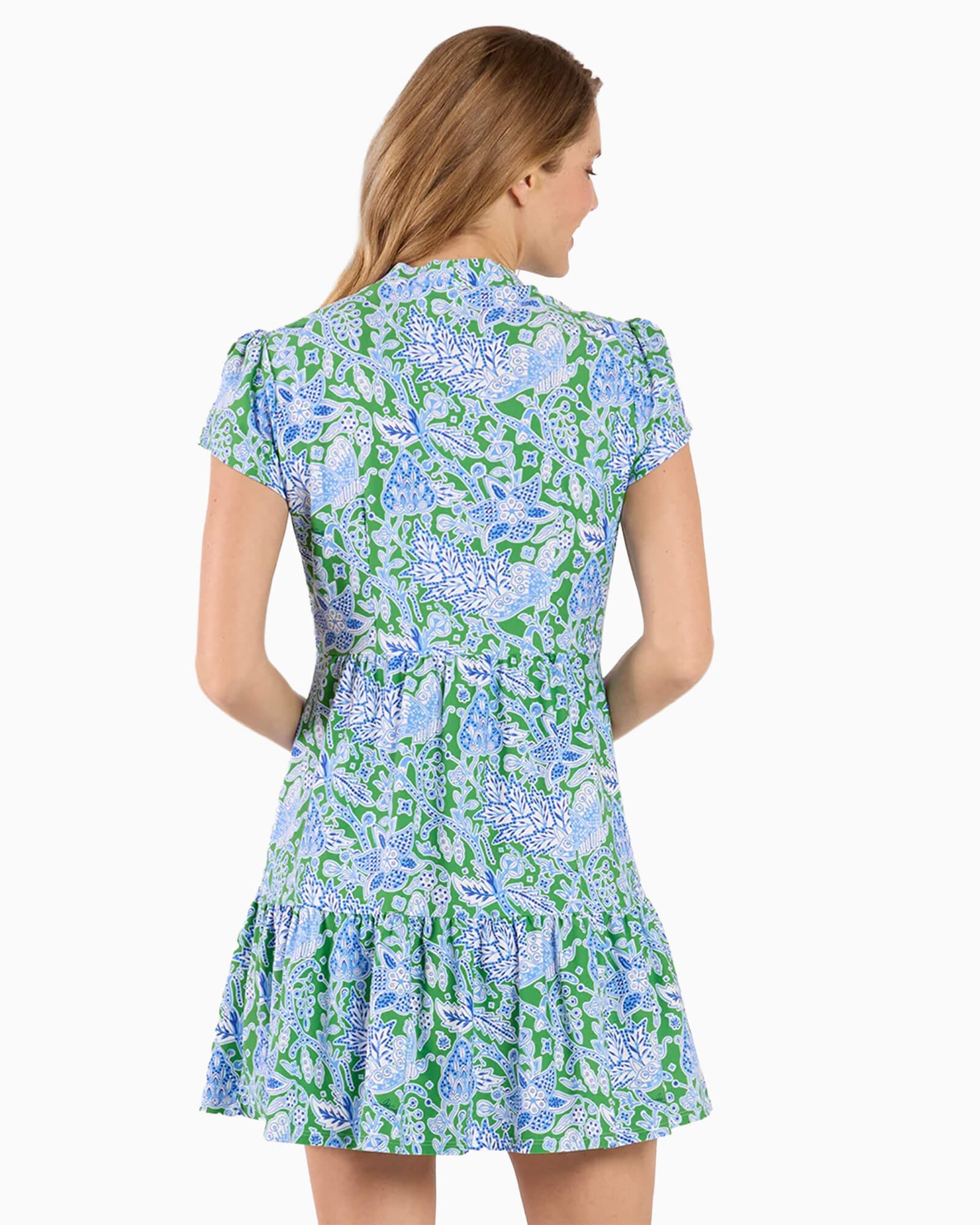 Ginger Dress Butterfly Botanical Grass - Purple Poppy