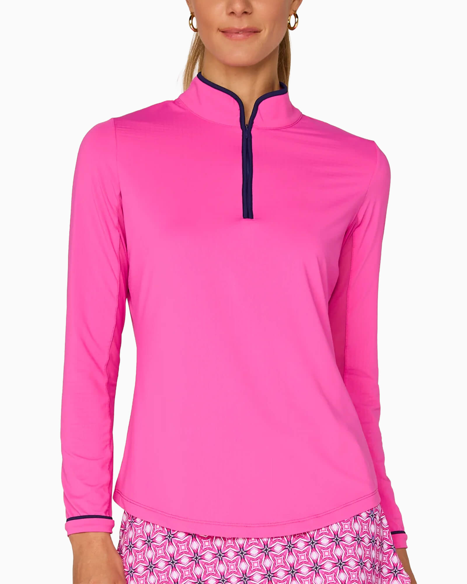 Women's Long Sleeve Performance Top Hot Pink