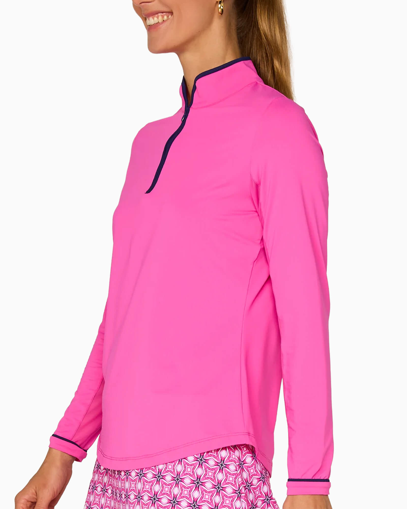 Women's Long Sleeve Performance Top Hot Pink