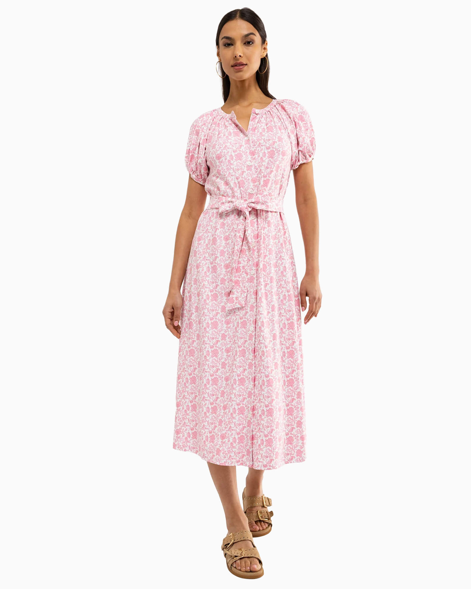 Grenadine Dress Spring Morning - Purple Poppy