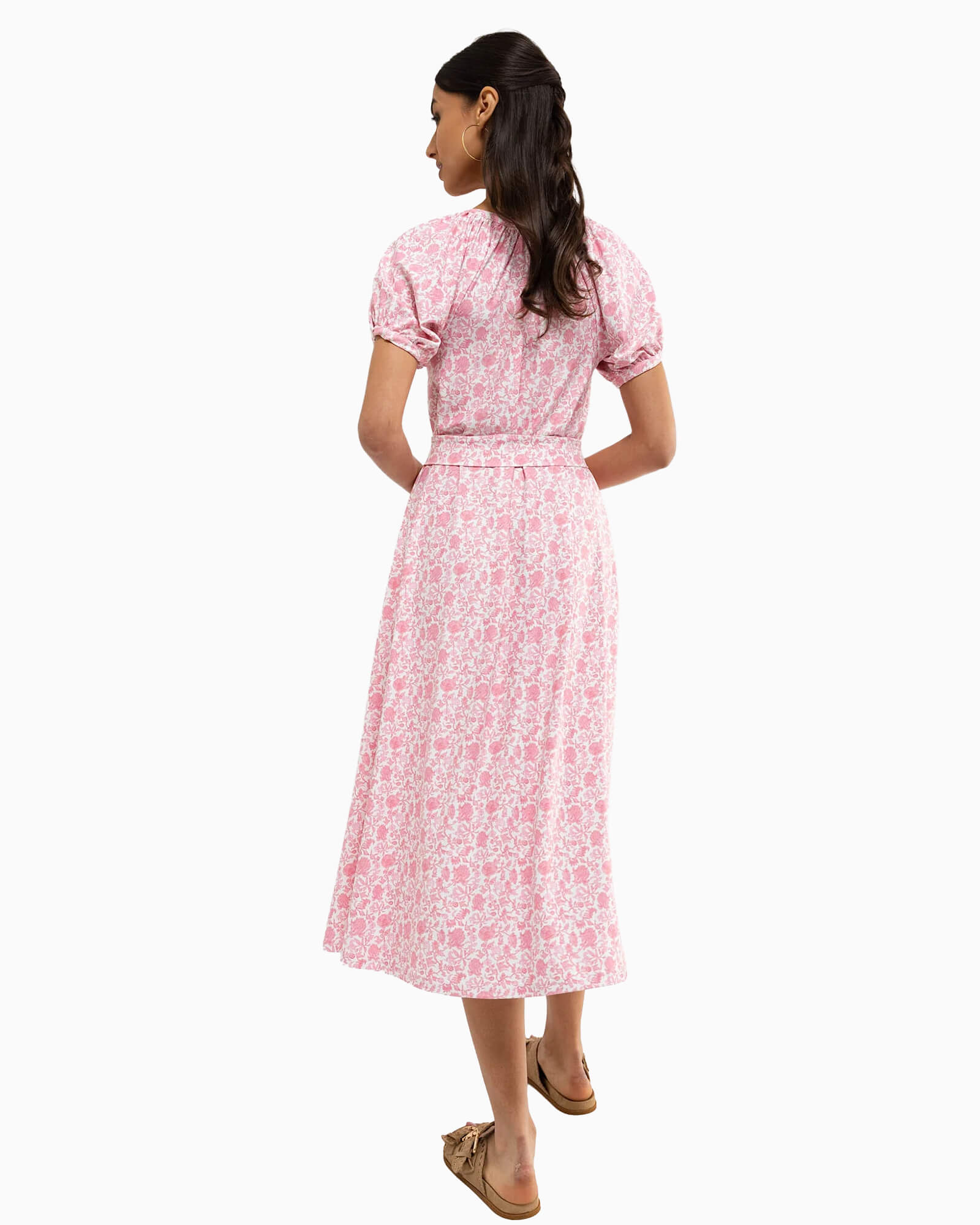 Grenadine Dress Spring Morning - Purple Poppy