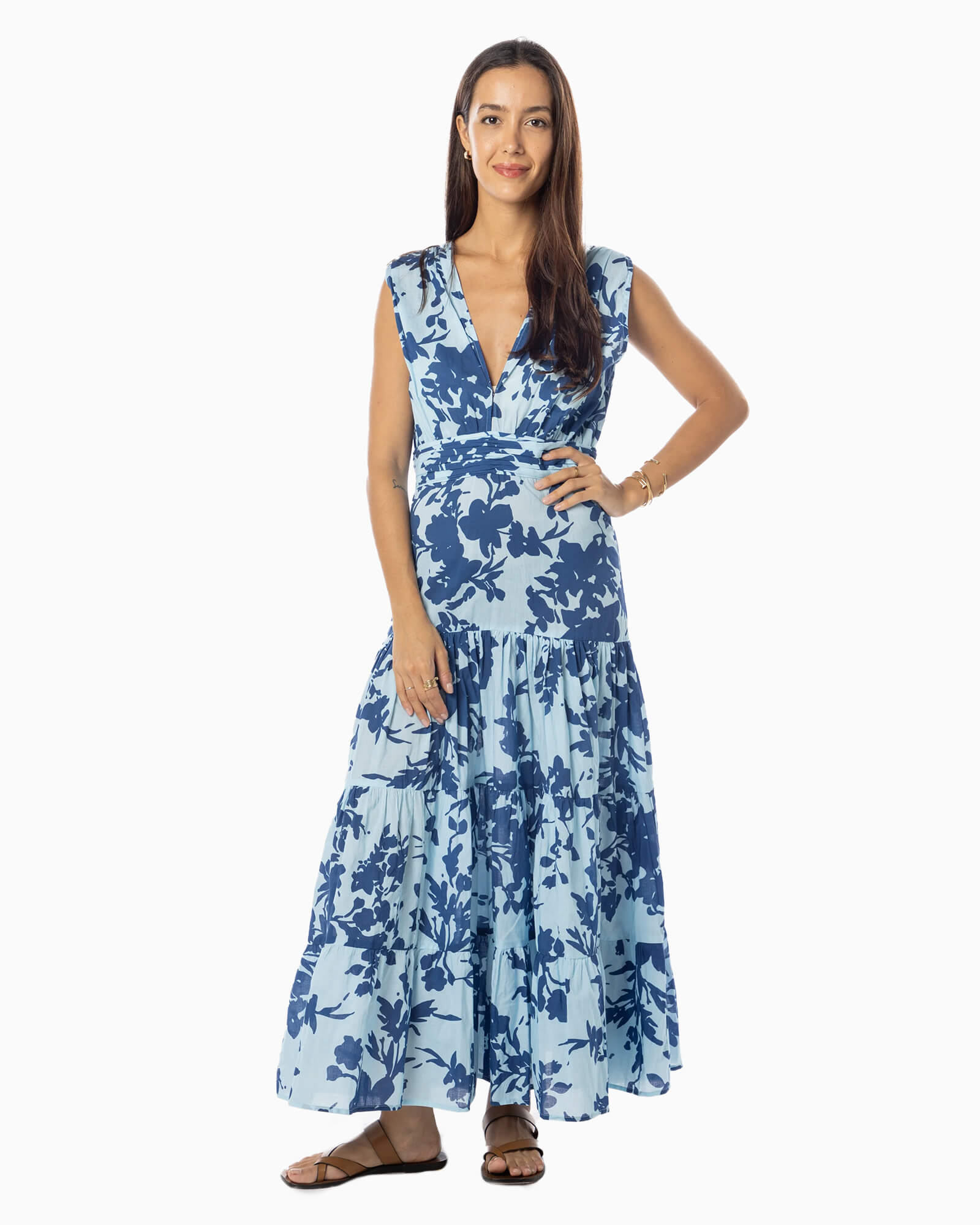 Hazel Dress Blue Harbor