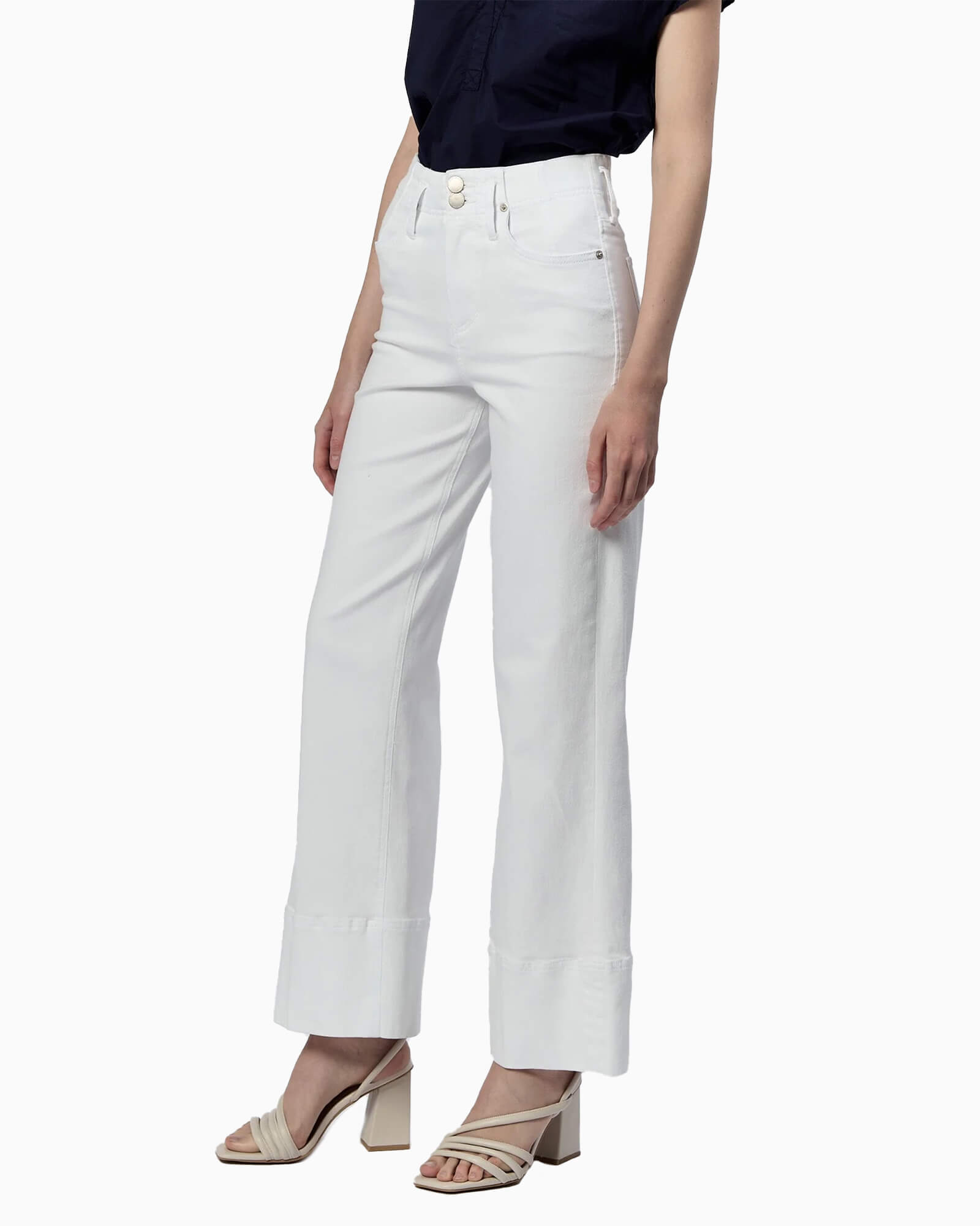 Holly High Rise Wide Hem Straight Jeans