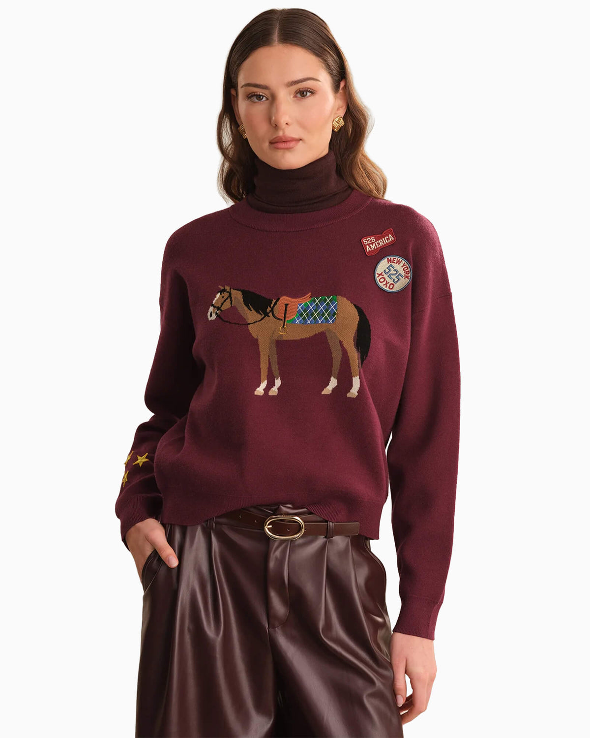 Taylor Horse Sweater With Patches