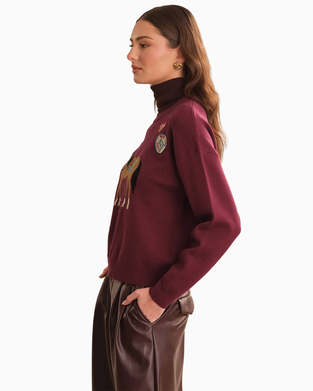 Taylor Horse Sweater With Patches