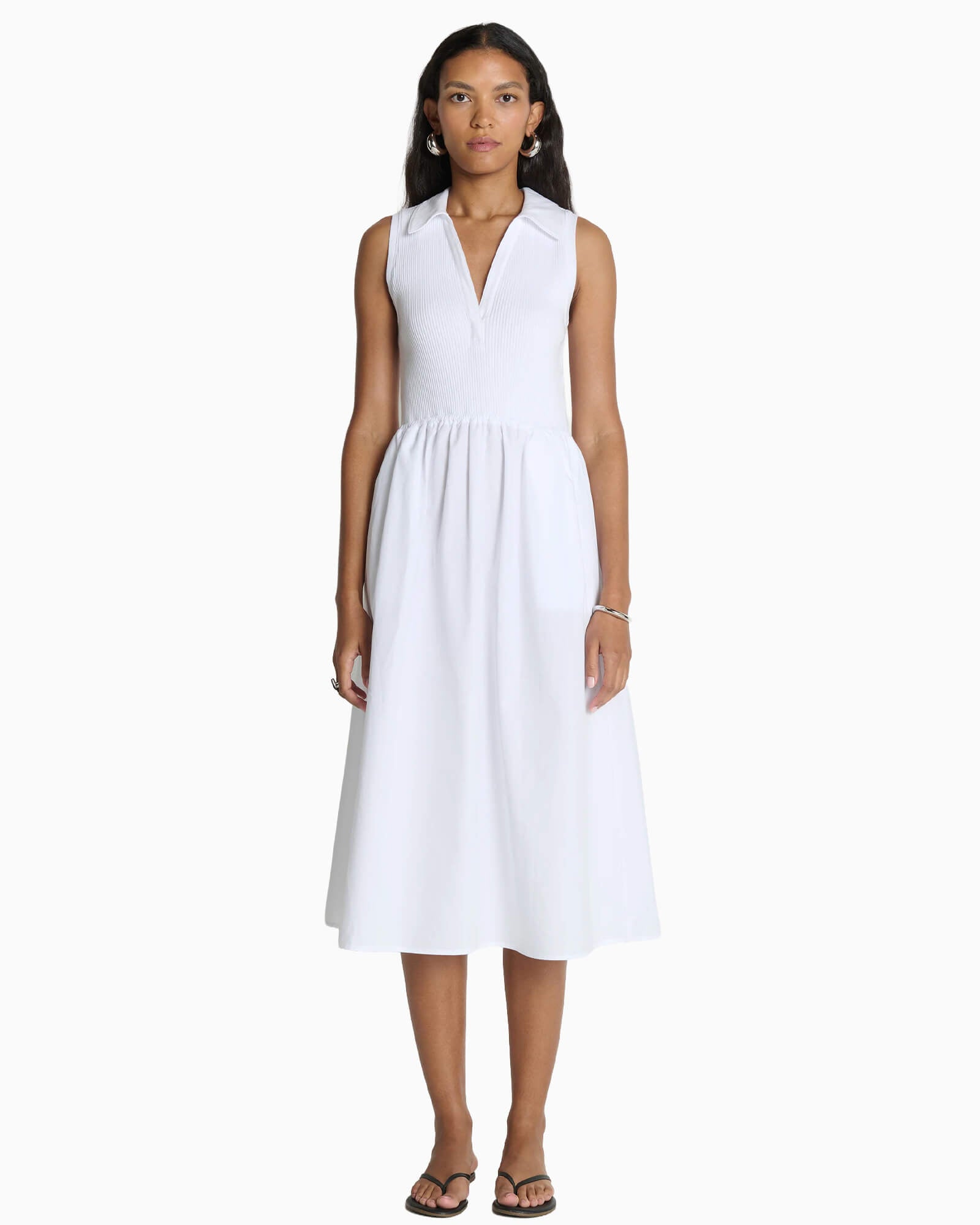 Jessica Midi Dress White