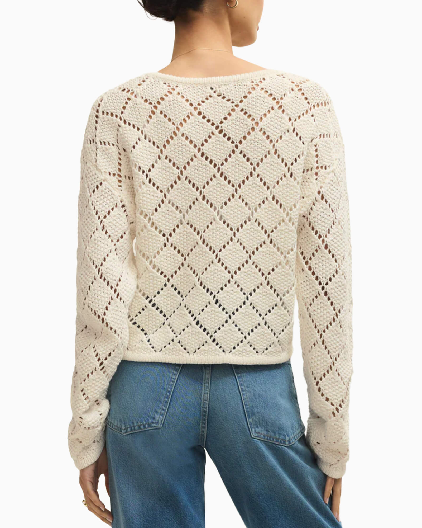 Hullen Diamond Crochet Sweater